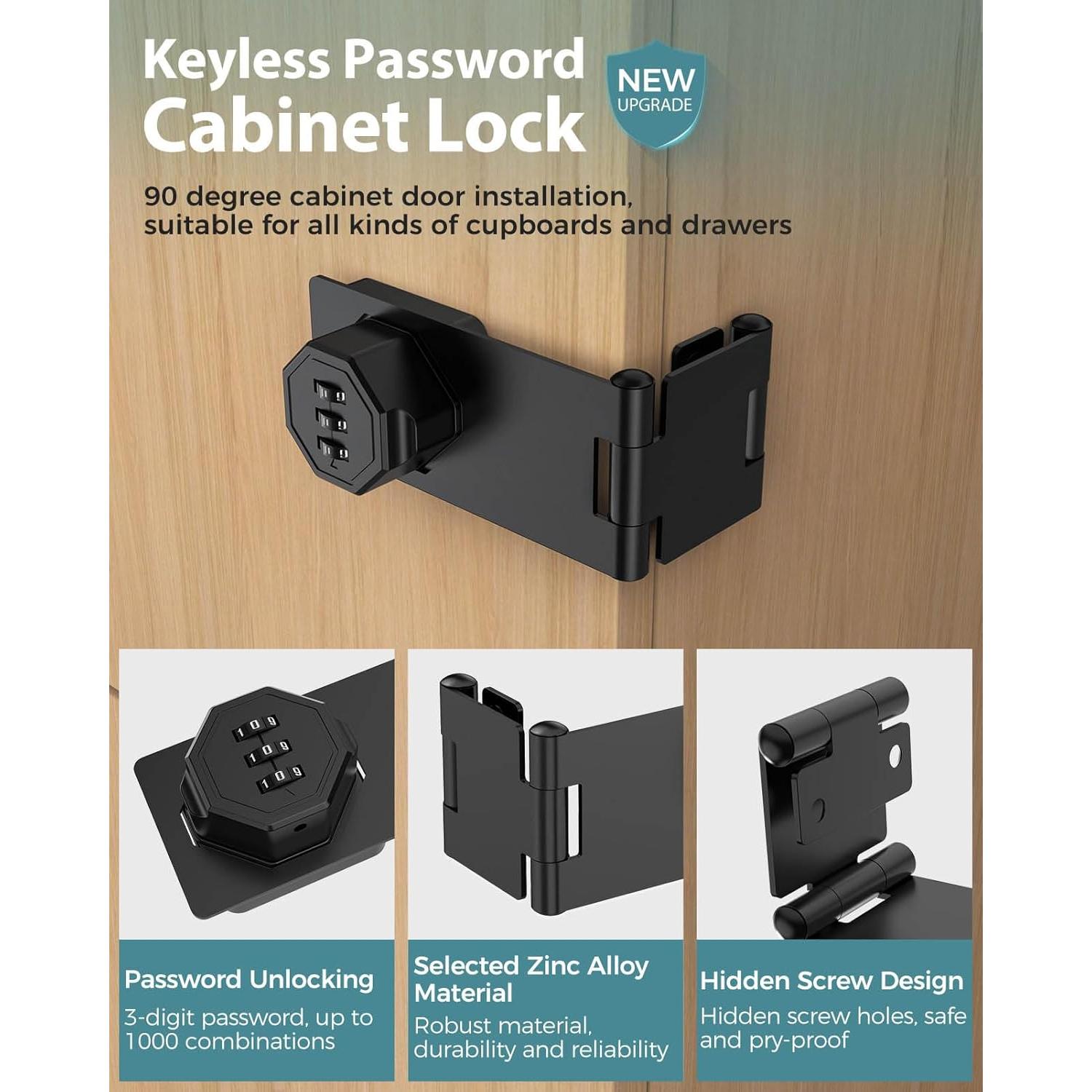 Cerradura de Combinación MeBantoo FY-Code Lock 005 Negra