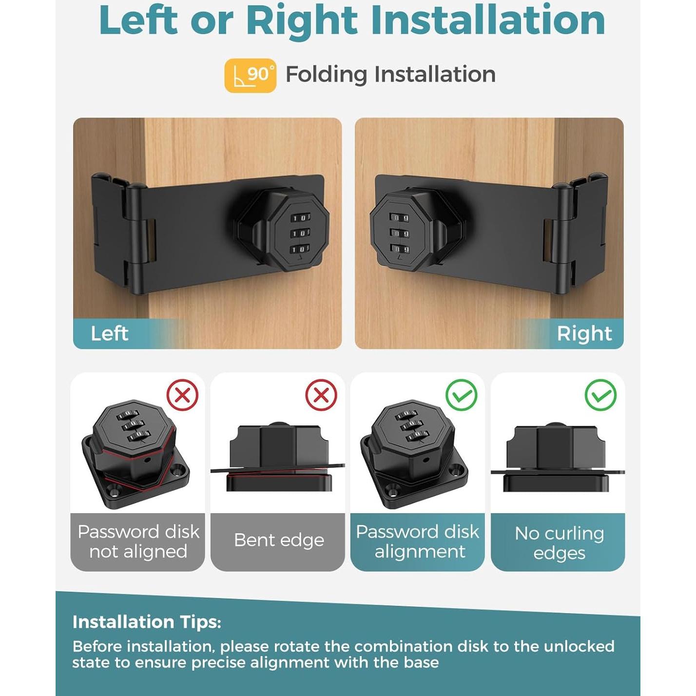 Cerradura de Combinación MeBantoo FY-Code Lock 005 Negra