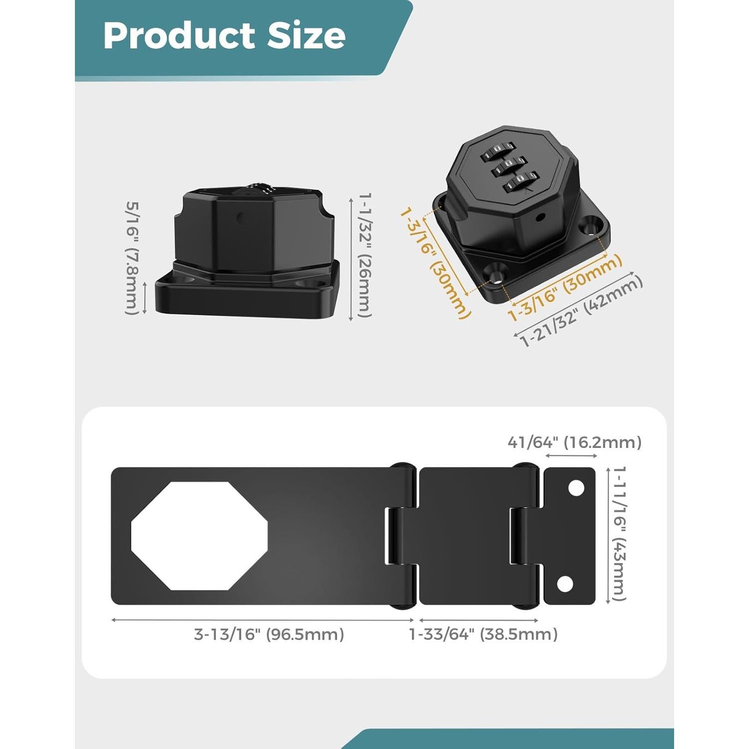 Cerradura de Combinación MeBantoo FY-Code Lock 005 Negra