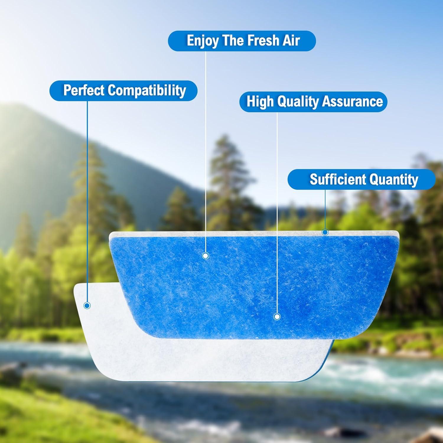 Paquete de 10 Filtros de Aire Ziliny para Aire Acondicionado RV 40.6x15.2 cm