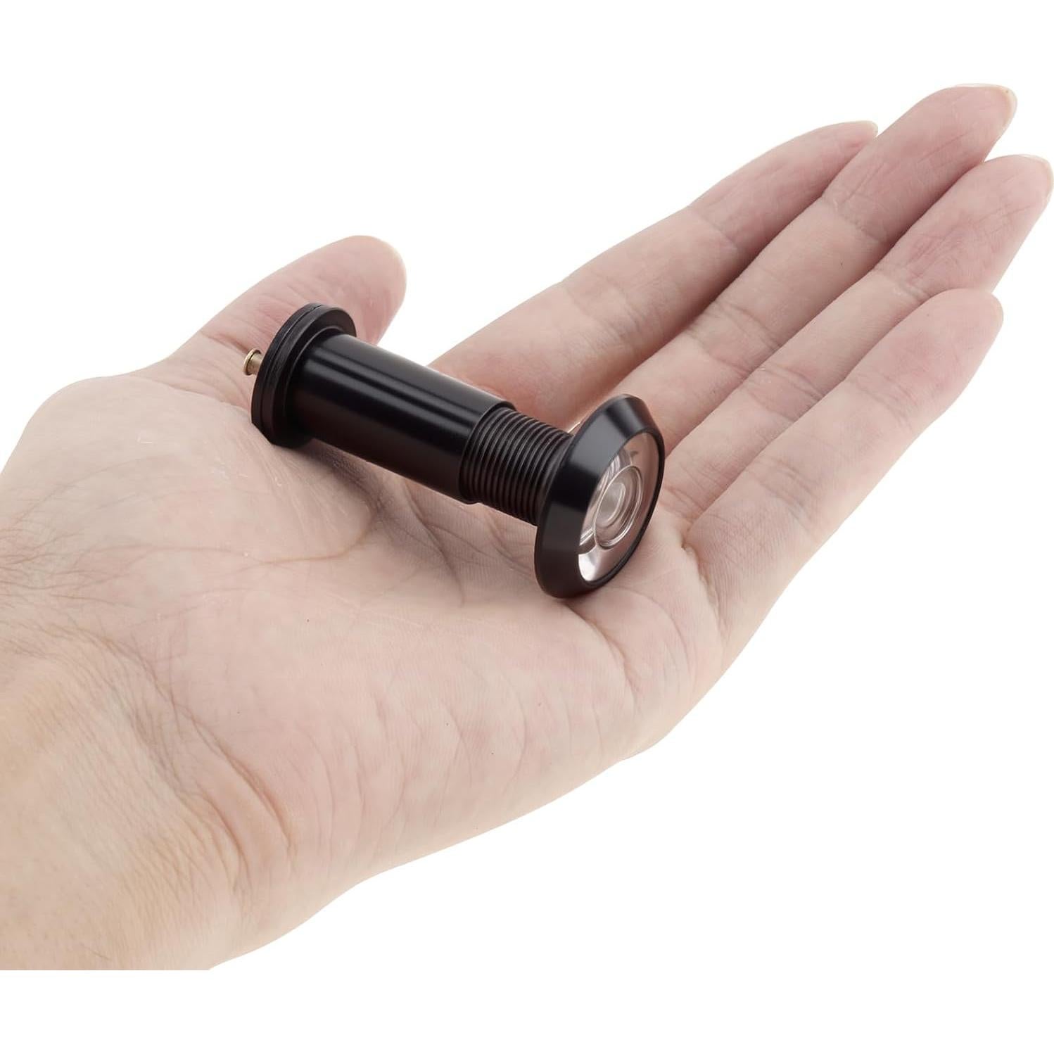 Mirilla de Puerta HOJLKLD de Latón Negro 200 Grados 16 mm