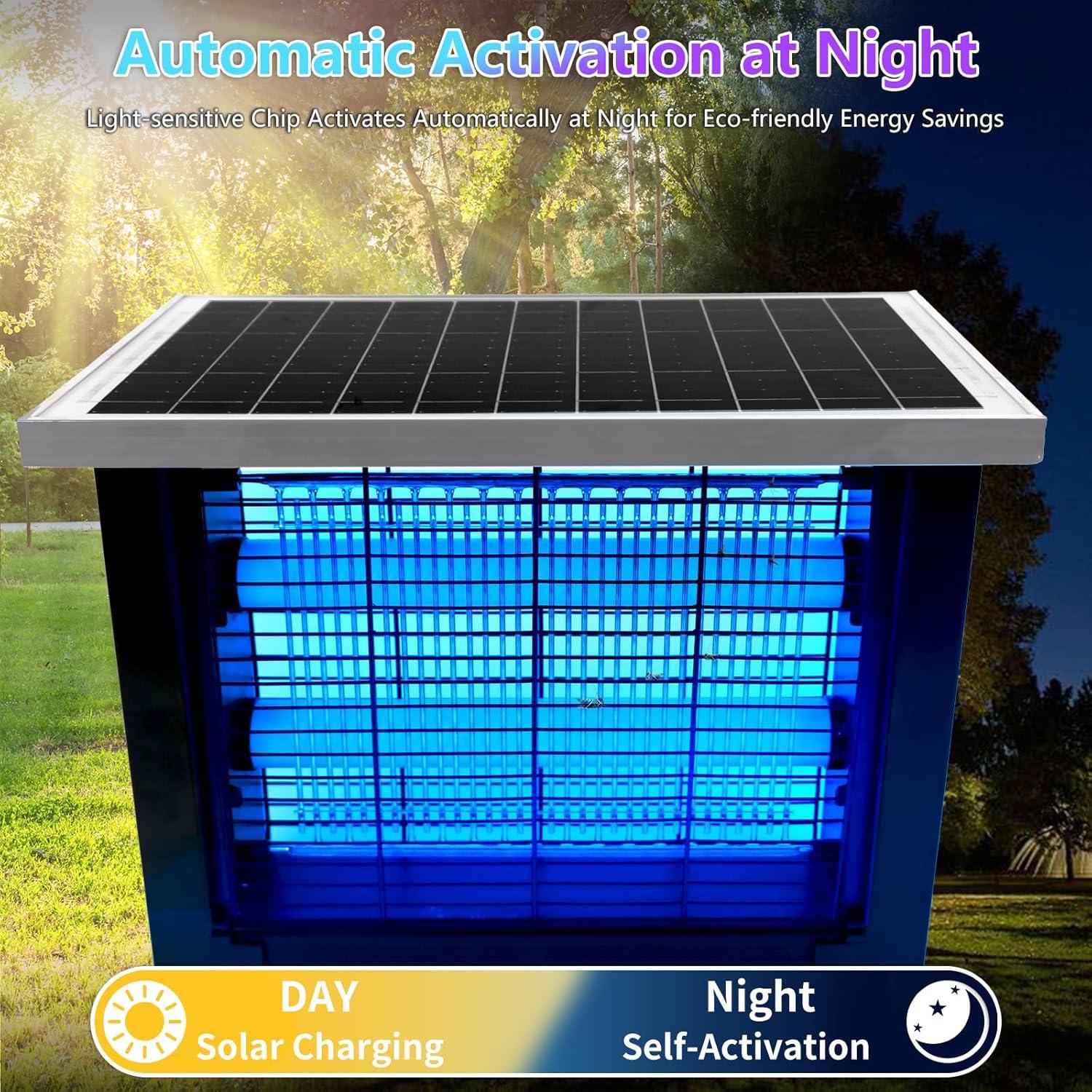 Zapper Solar de Insectos Coospider-Repta 185.8 m² Portátil