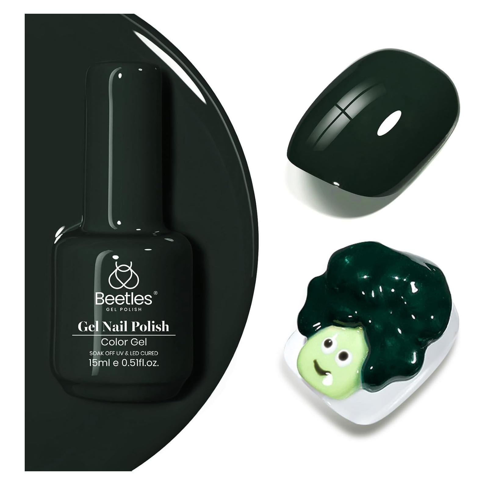 Esmalte de Uñas en Gel Beetles Verde Esmeralda 15ml