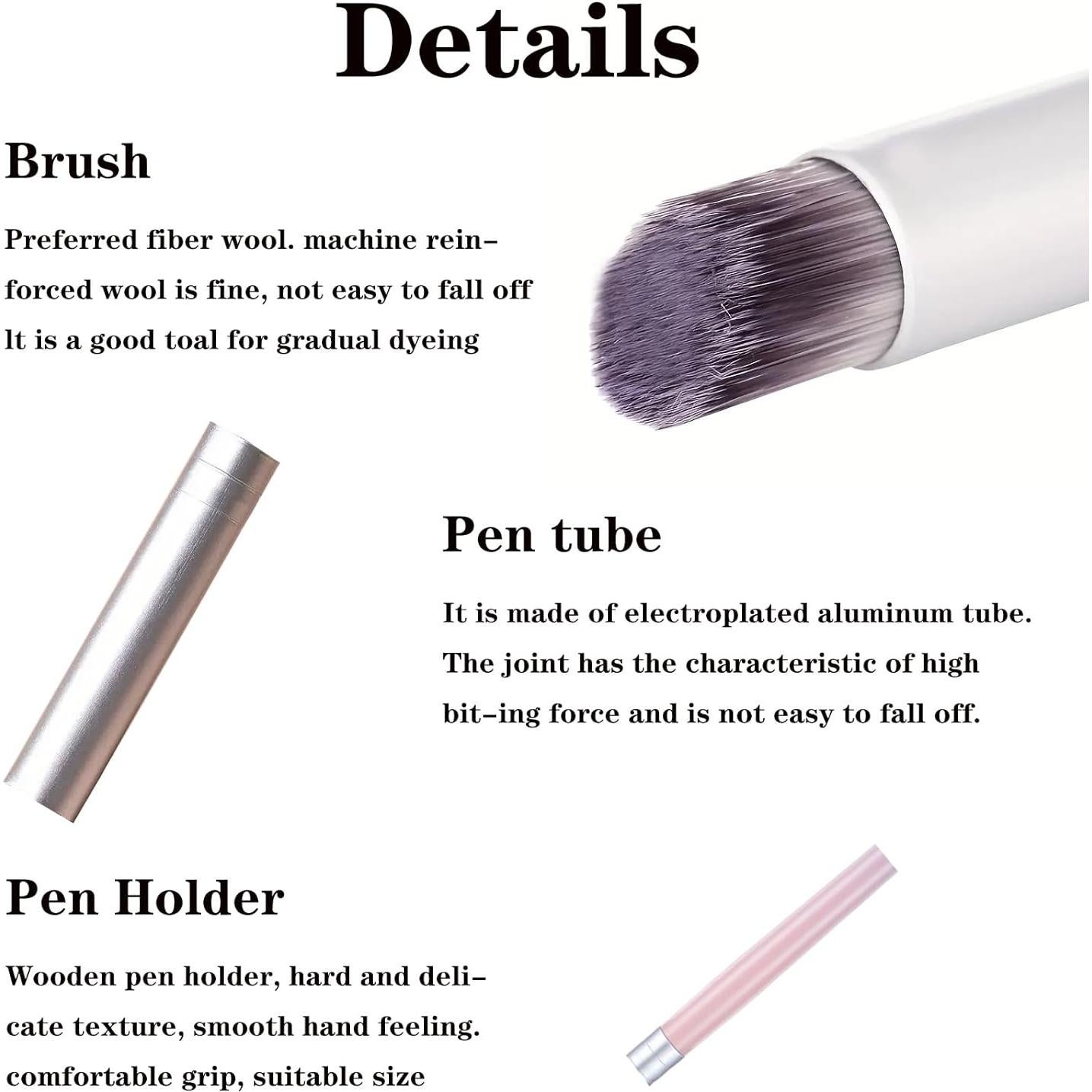 10 Pinceles de Arte de Uñas Ombre METOOLS - Degradado Azul