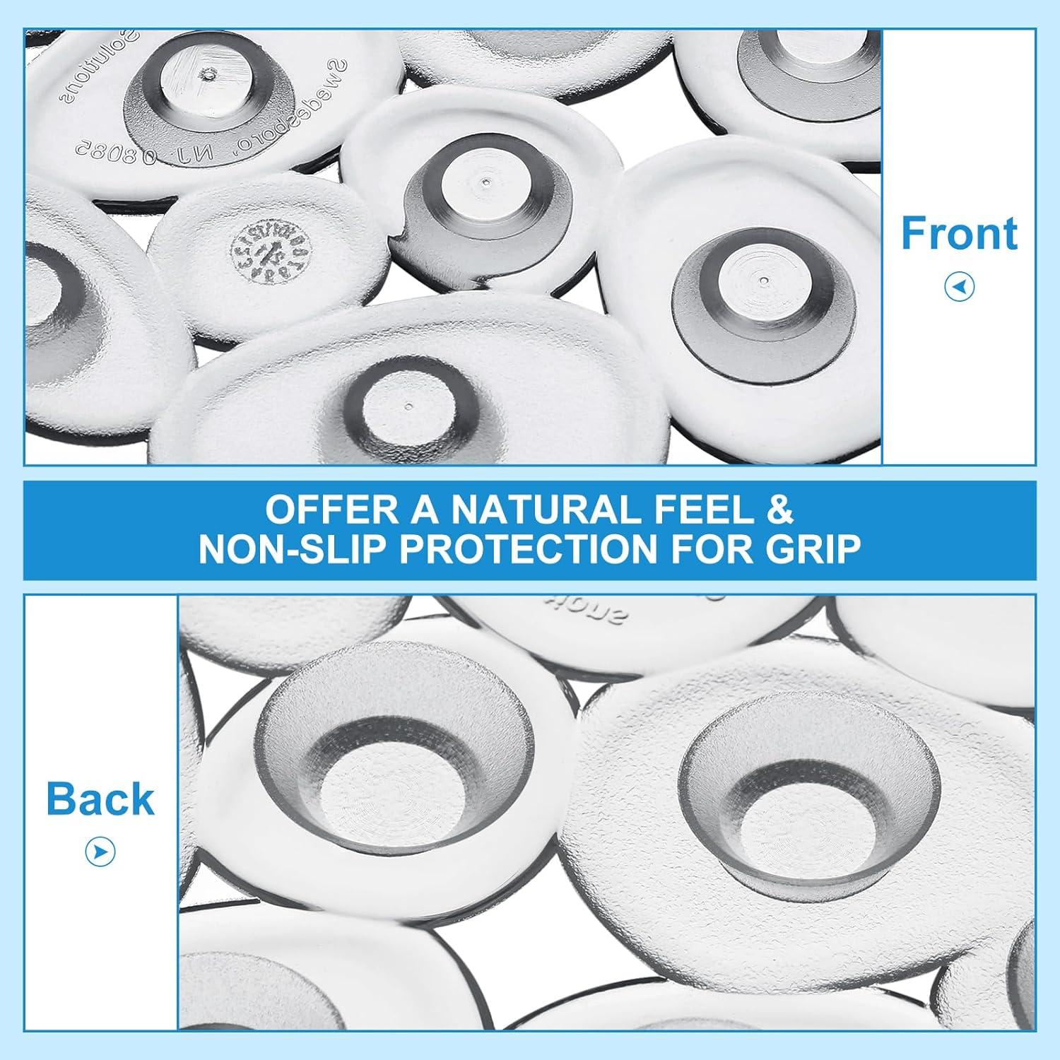 Riakrum 12 Contadores Antideslizantes para Baño Gris 12x12.5cm