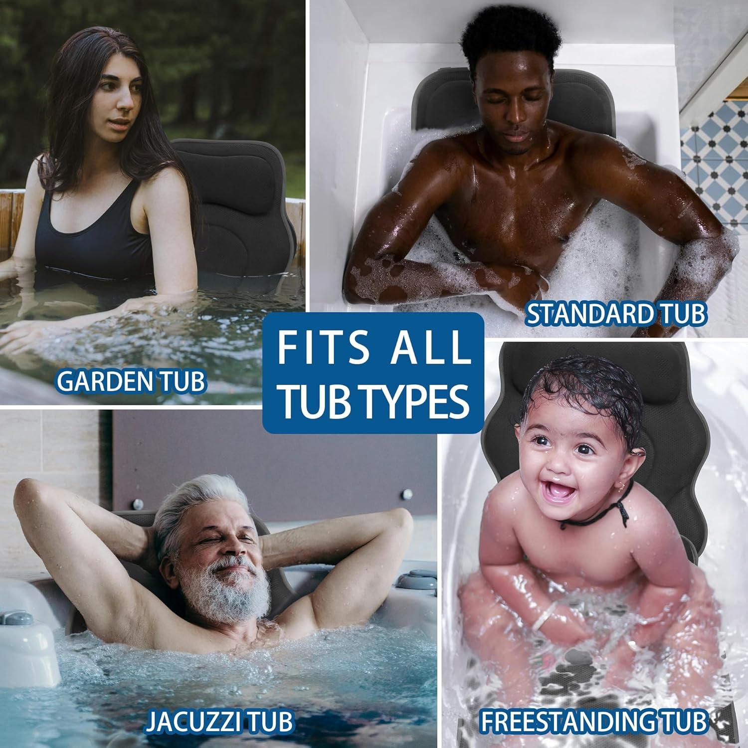 Almohada de Baño Completo Poemland 137x44.5cm Antideslizante