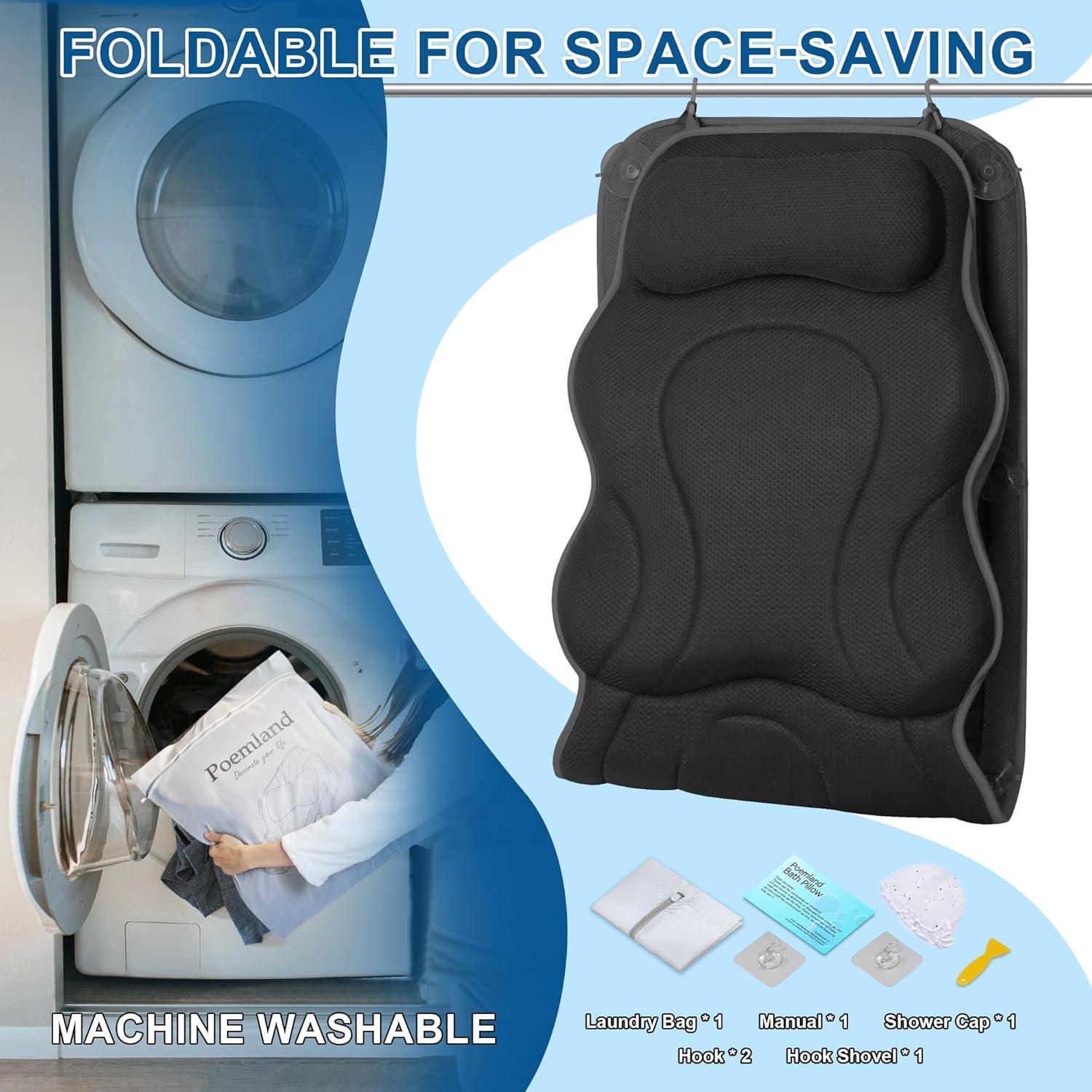 Almohada de Baño Completo Poemland 137x44.5cm Antideslizante