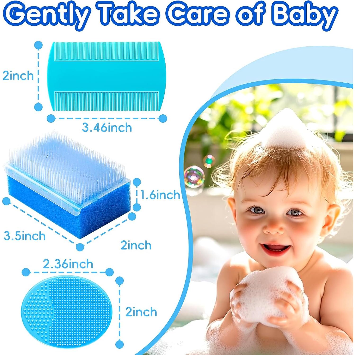 Kit de Cepillos para Costra Láctea YESYBC - 5 Piezas Azul