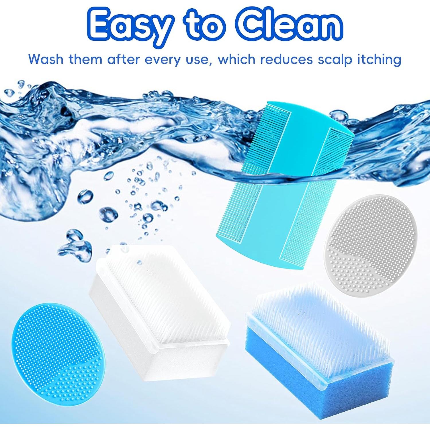 Kit de Cepillos para Costra Láctea YESYBC - 5 Piezas Azul