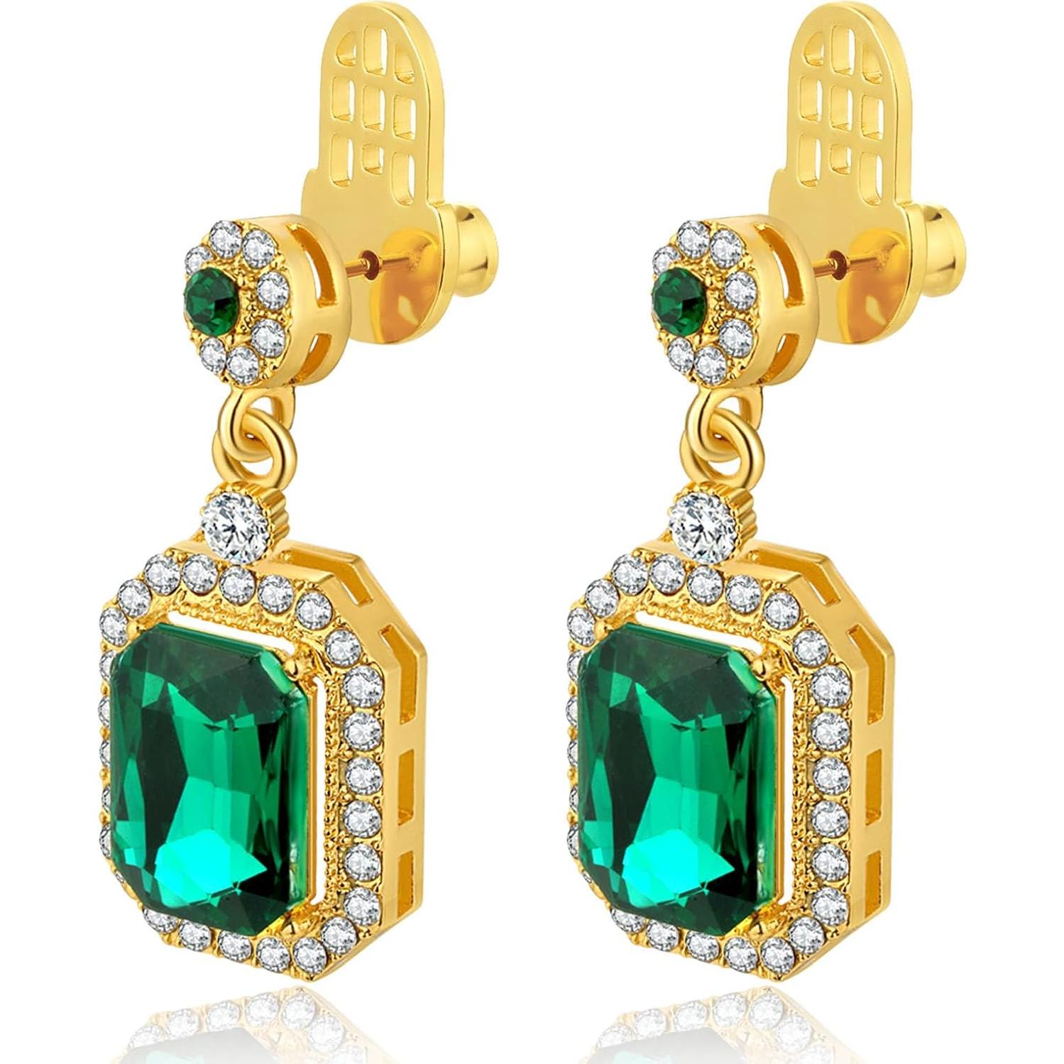 Respaldos de Aretes Hazifes 12mm Baño de Oro 6 Pcs Multicolor