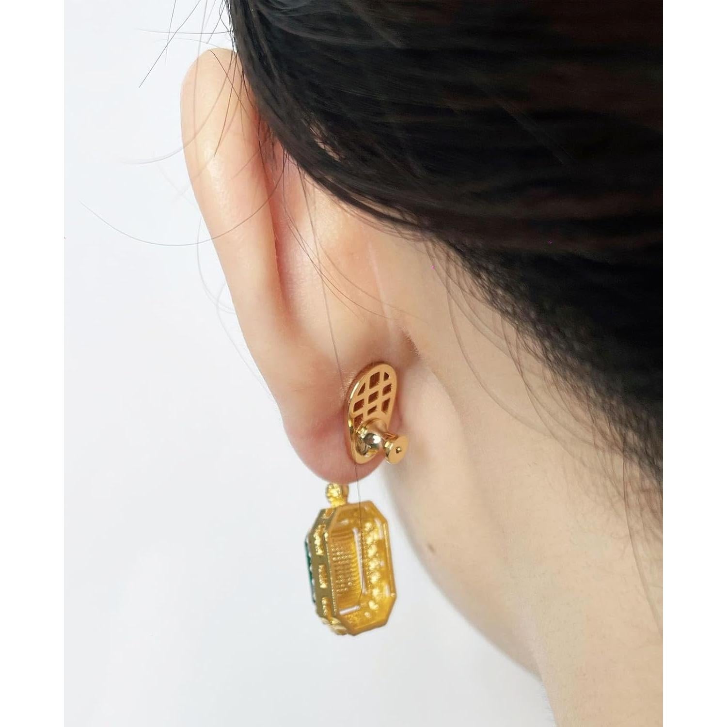 Respaldos de Aretes Hazifes 12mm Baño de Oro 6 Pcs Multicolor