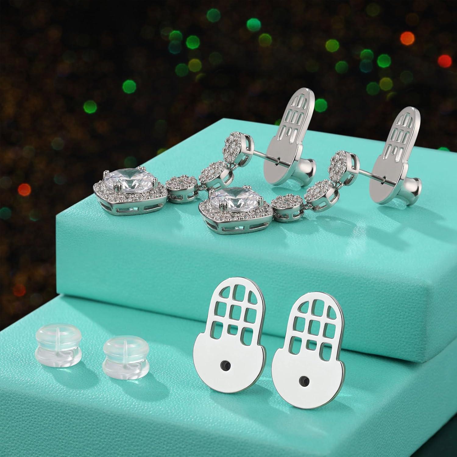 Respaldos de Aretes Hazifes 12mm Baño de Oro 6 Pcs Multicolor