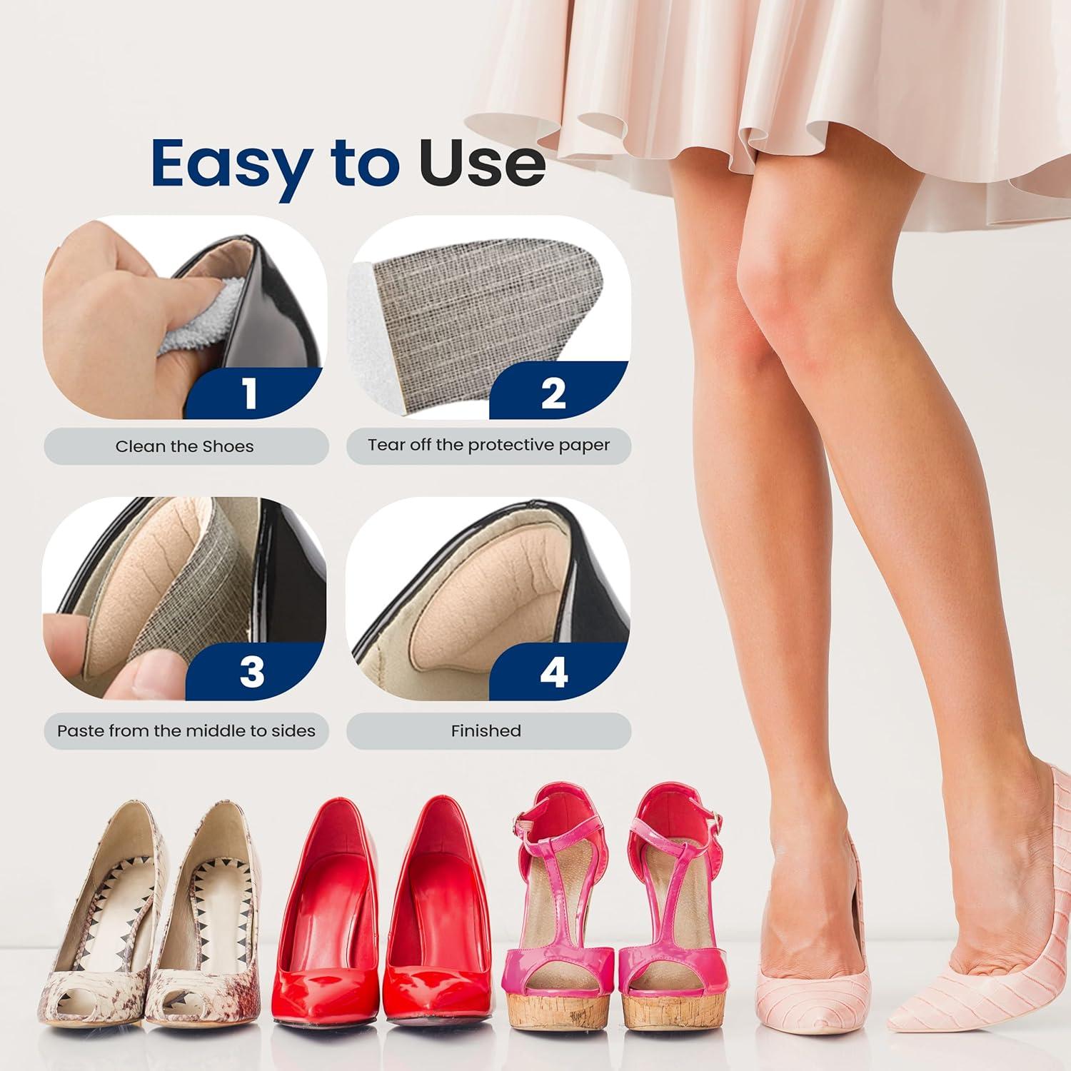 Almohadillas para Talón Sound Around - 6 Pares Suaves y Adhesivas