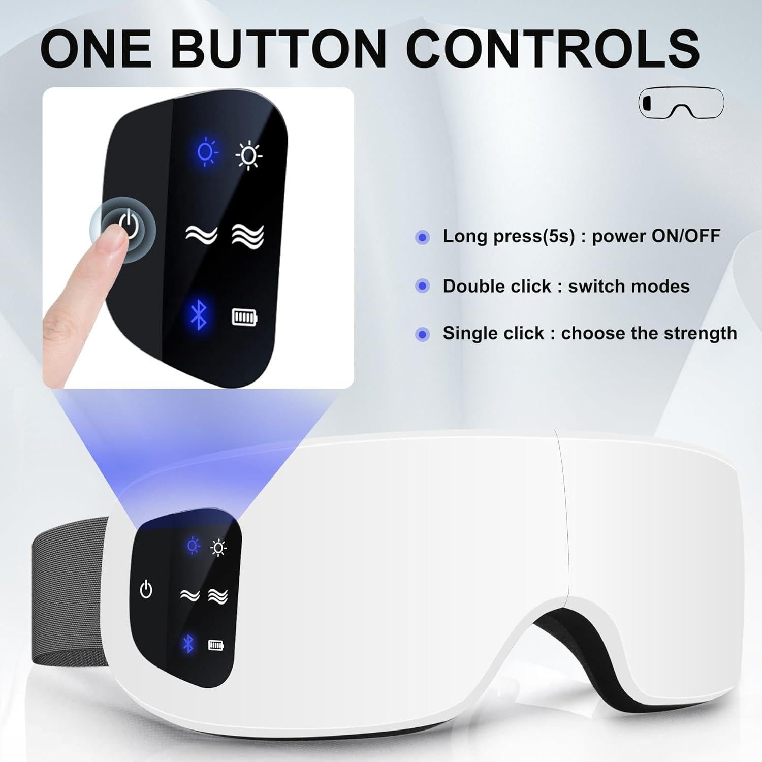 Masajeador de Ojos ESLYYDS MSK Calor y Compresión Plegable