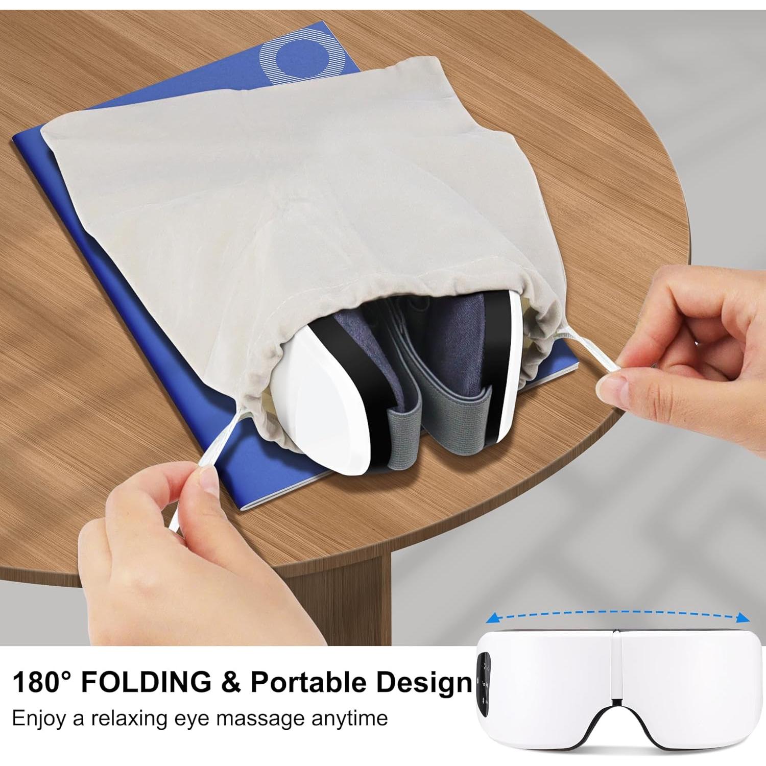 Masajeador de Ojos ESLYYDS MSK Calor y Compresión Plegable