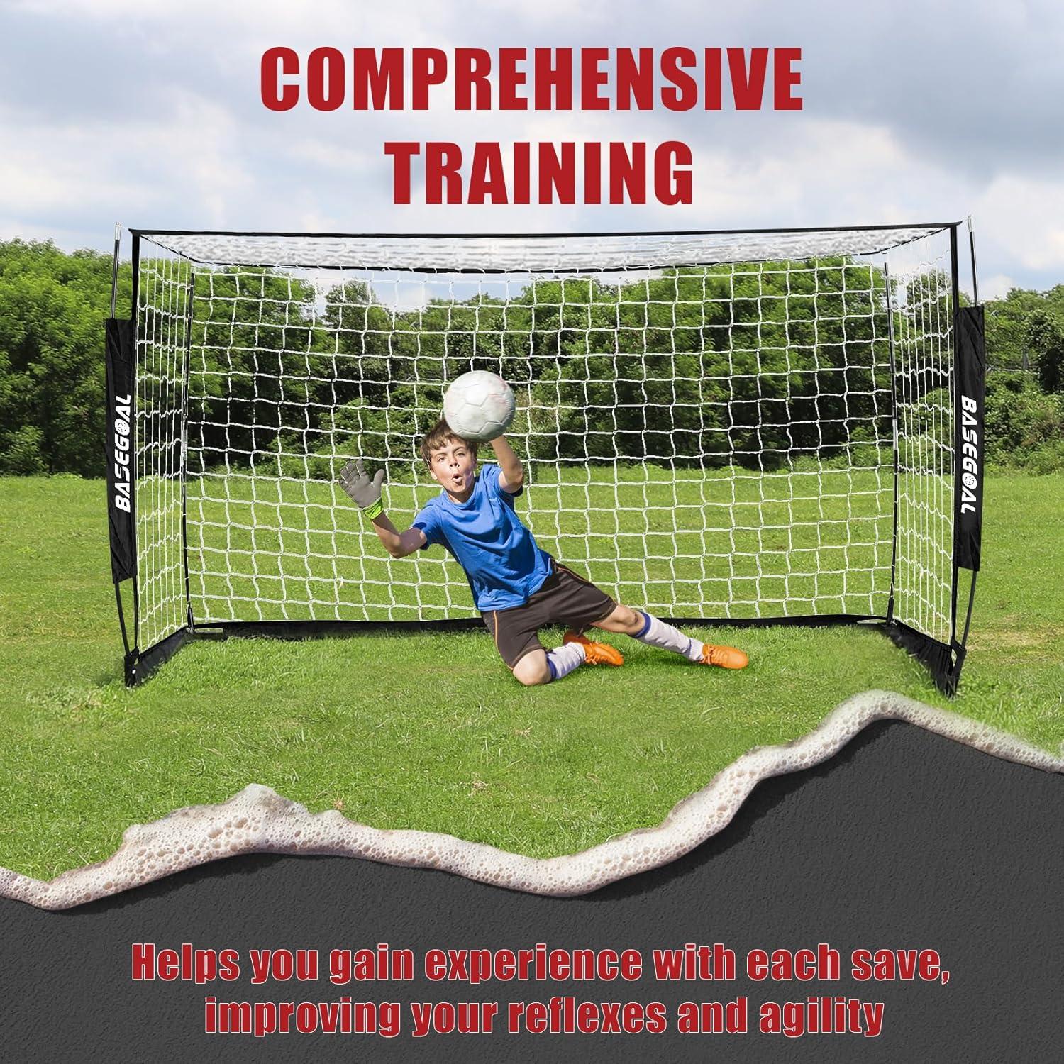 Portería de Fútbol BaseGoal 1.83m x 1.22m Plegable con Escalera