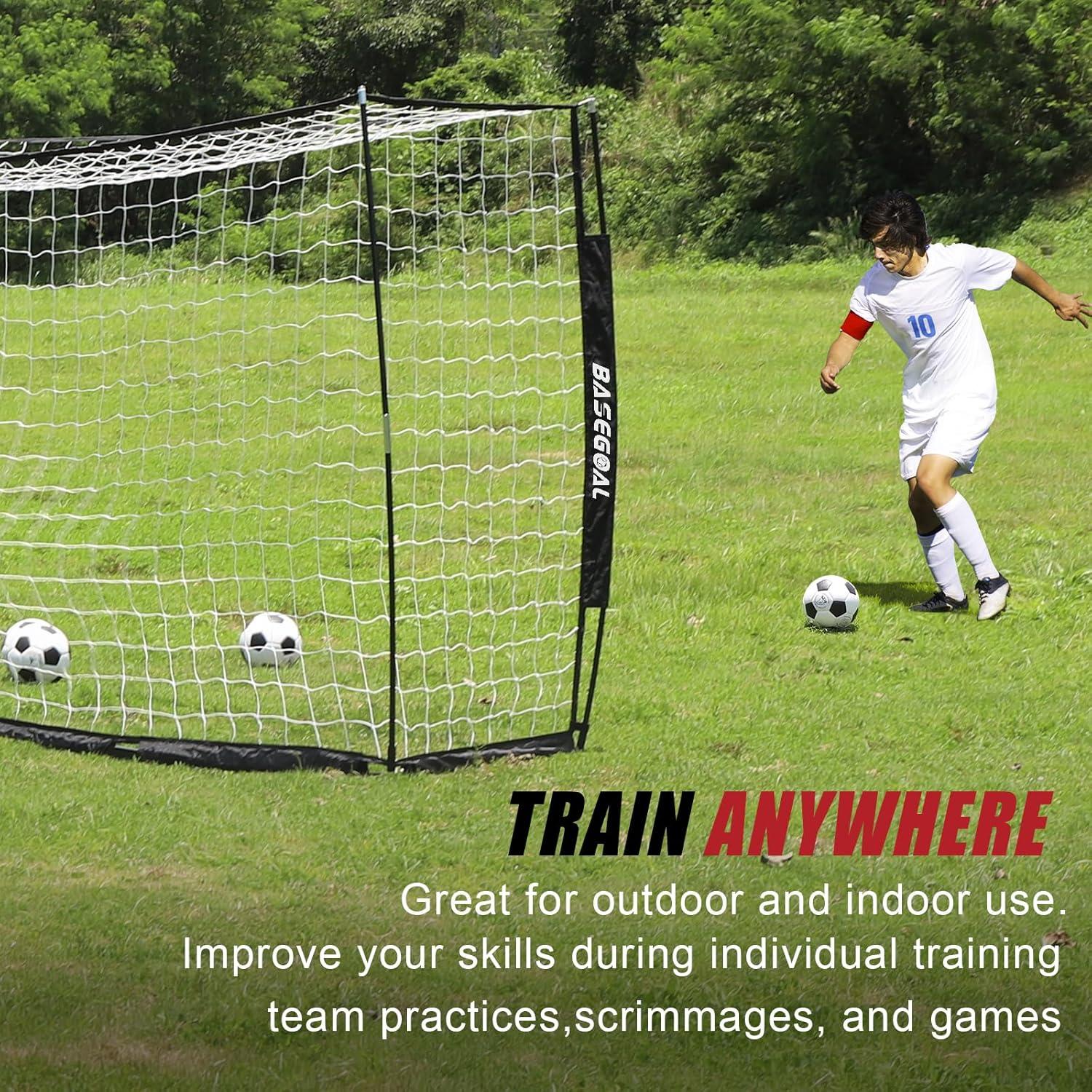 Portería de Fútbol BaseGoal 1.83m x 1.22m Plegable con Escalera