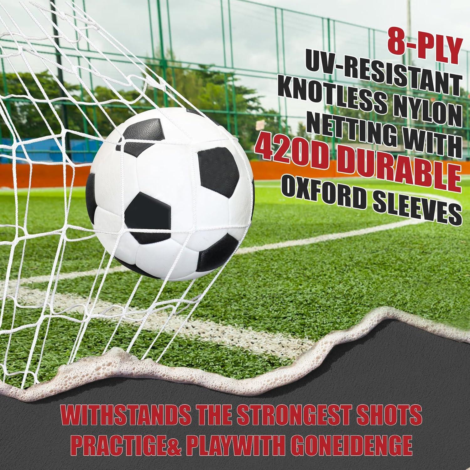 Portería de Fútbol BaseGoal 1.83m x 1.22m Plegable con Escalera