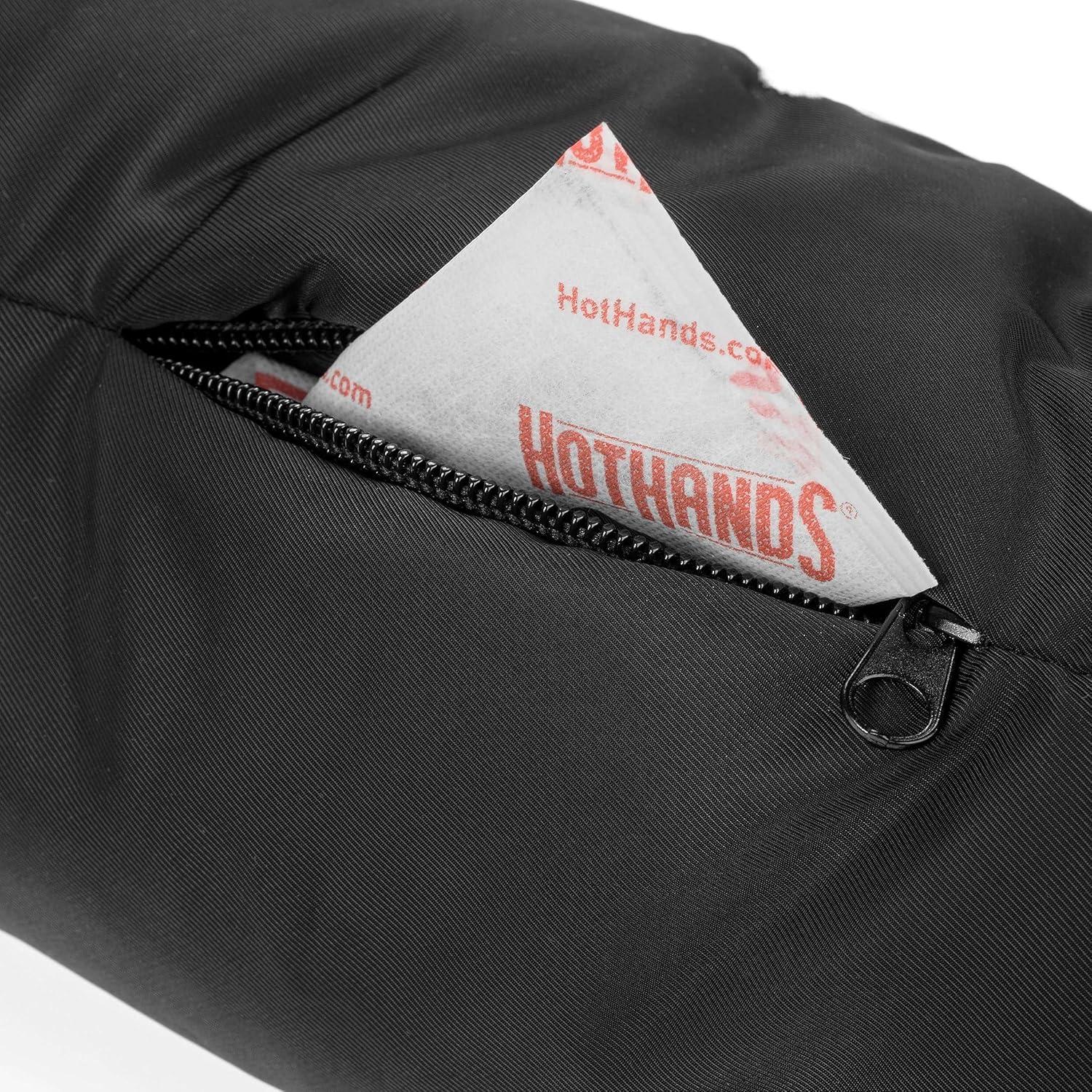 Suddora Football Hand Warmer, Lightweight Polyester Blend Reusable Hand Warmer for Cold Weather with Zipped Pocket and Adjustable Strap, Weather-Proof, Perfect for Football, Baseball, Hiking, Camping