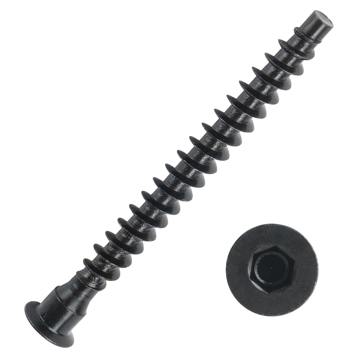 Tornillos Confirmat M5 x 30mm YaaYii Negros 20 Pcs Acero