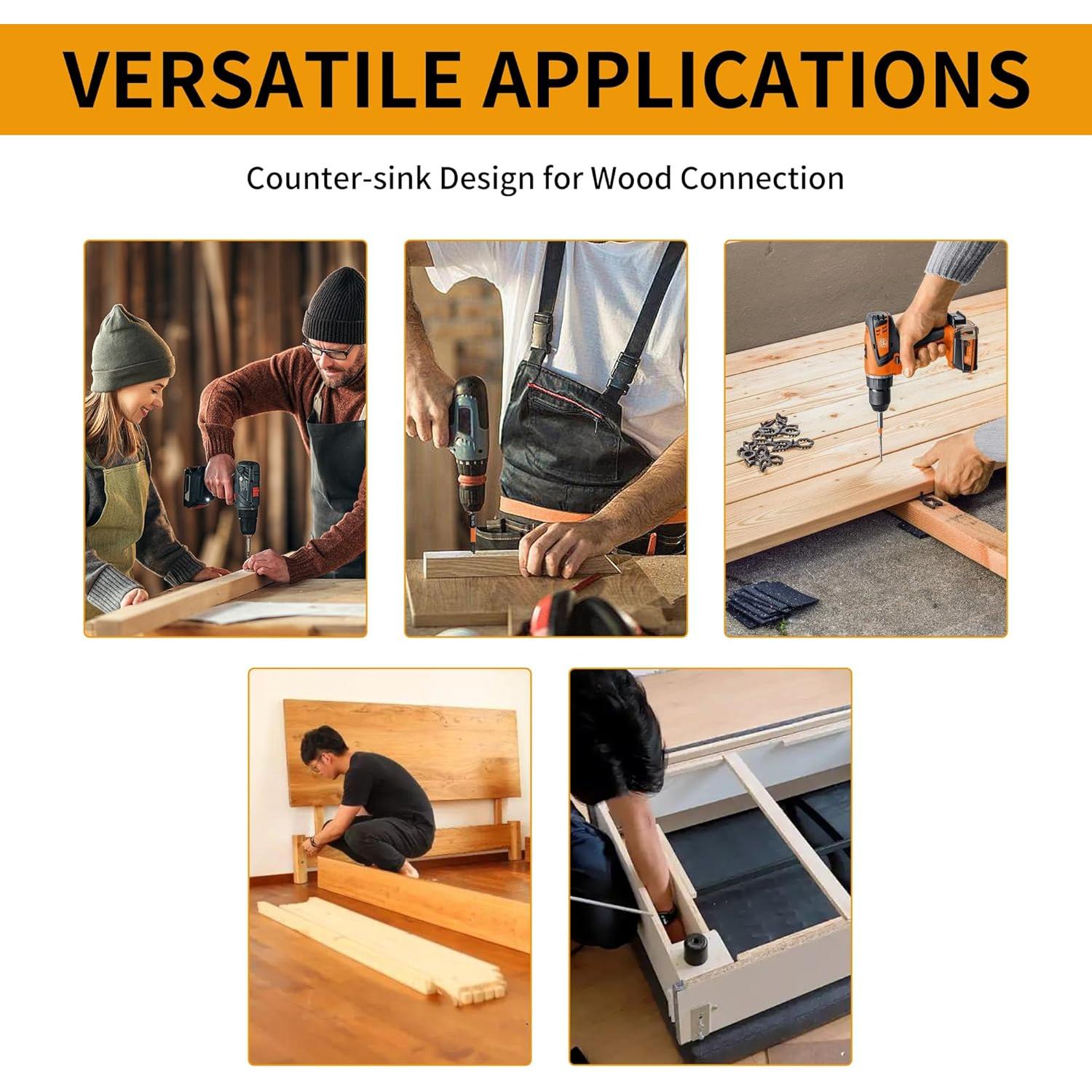 Tornillos Confirmat M5 x 30mm YaaYii Negros 20 Pcs Acero