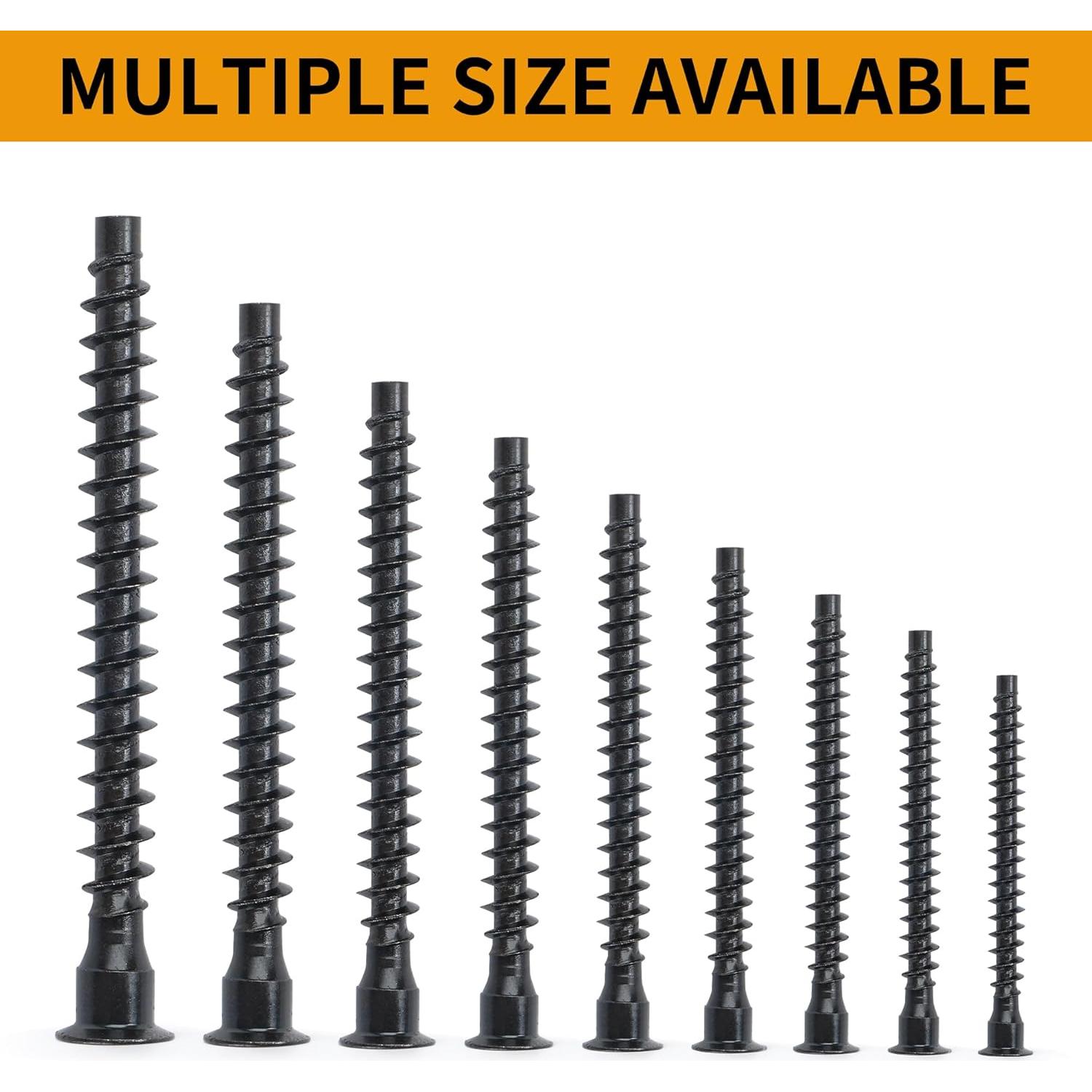 Tornillos Confirmat M5 x 30mm YaaYii Negros 20 Pcs Acero