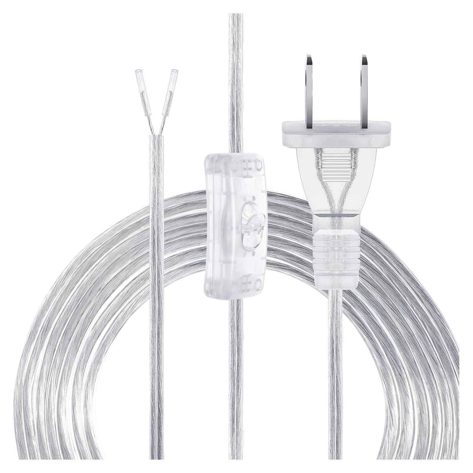 Cable de Lámpara con Interruptor Relaxweex 4.5m Plata Clara