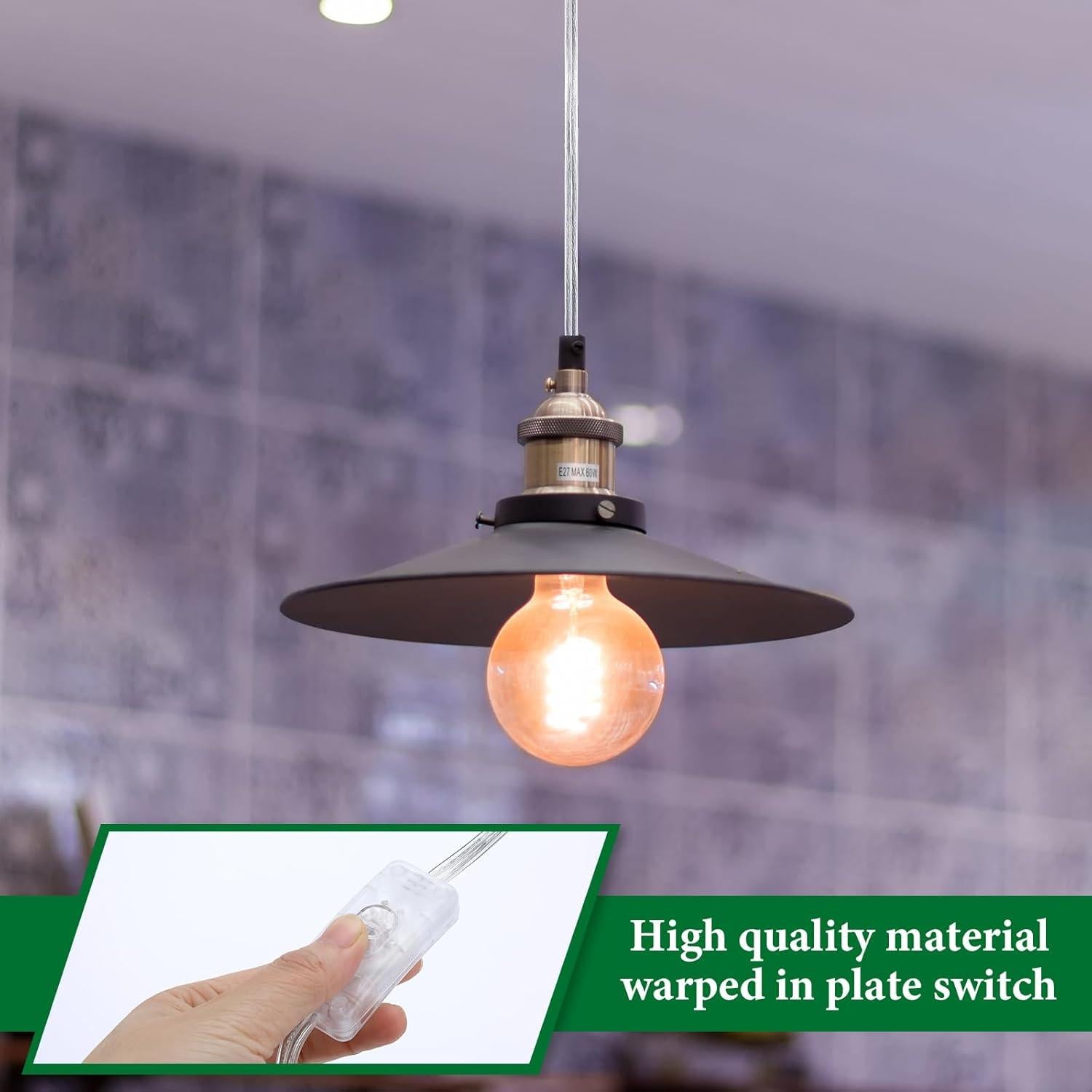 Cable de Lámpara con Interruptor Relaxweex 4.5m Plata Clara