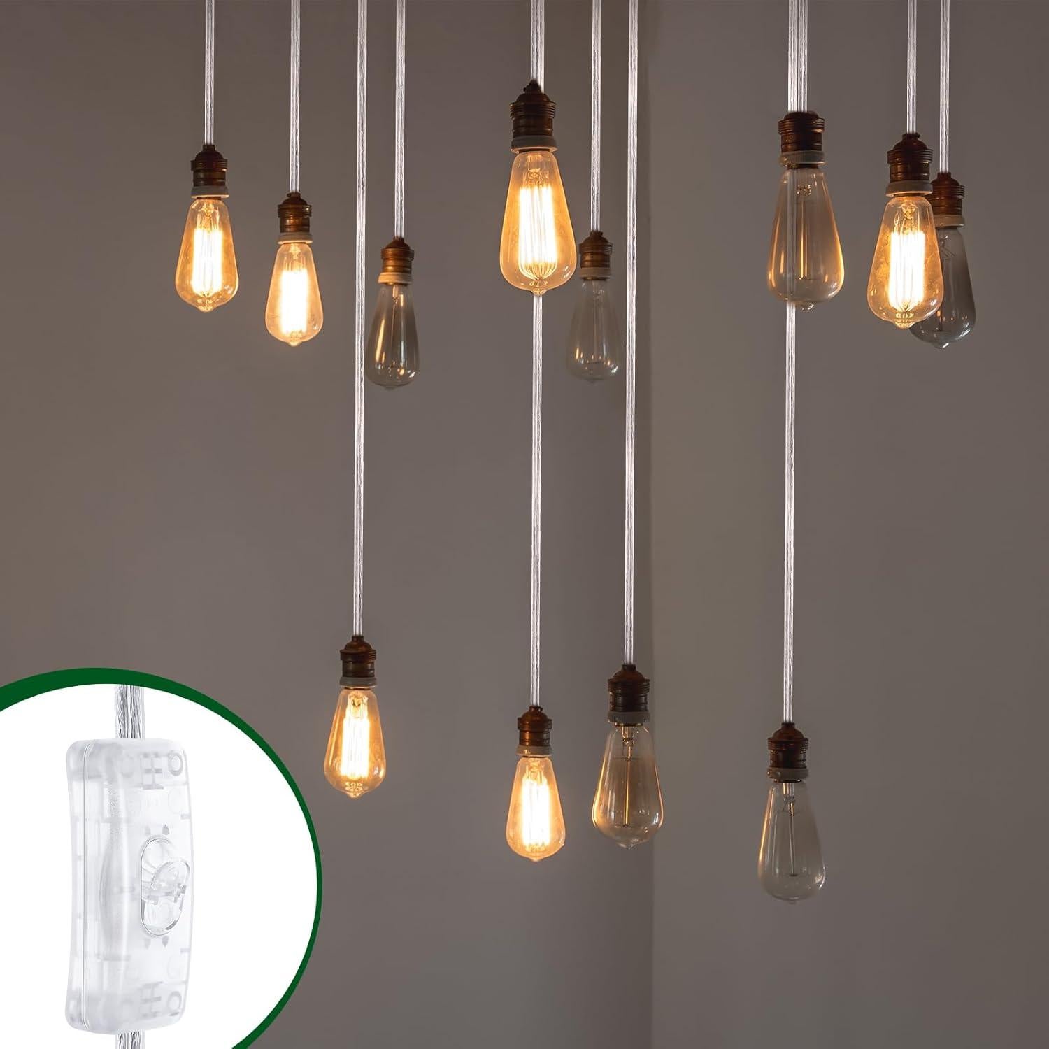 Cable de Lámpara con Interruptor Relaxweex 4.5m Plata Clara