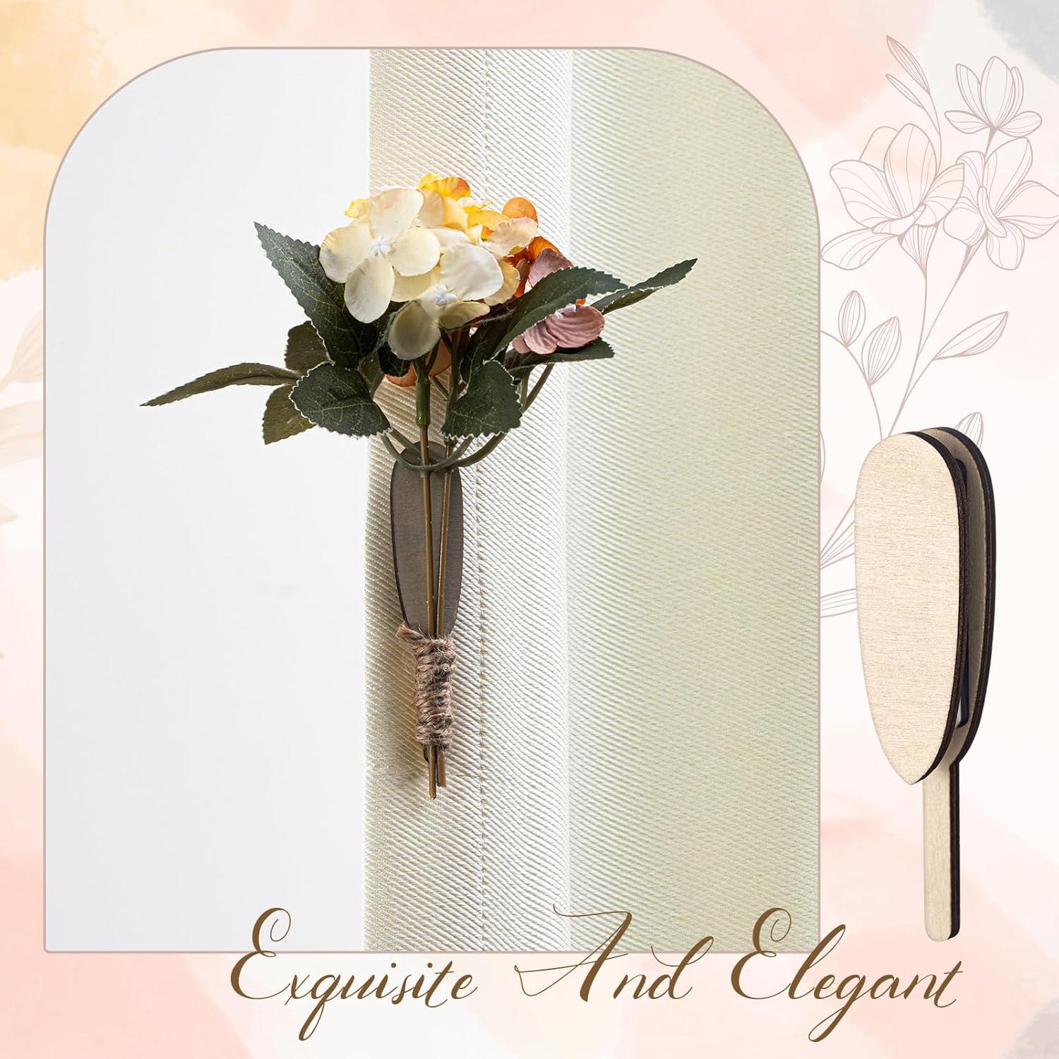 10 Pares de Imanes de Boutonniere Magnéticos de Madera