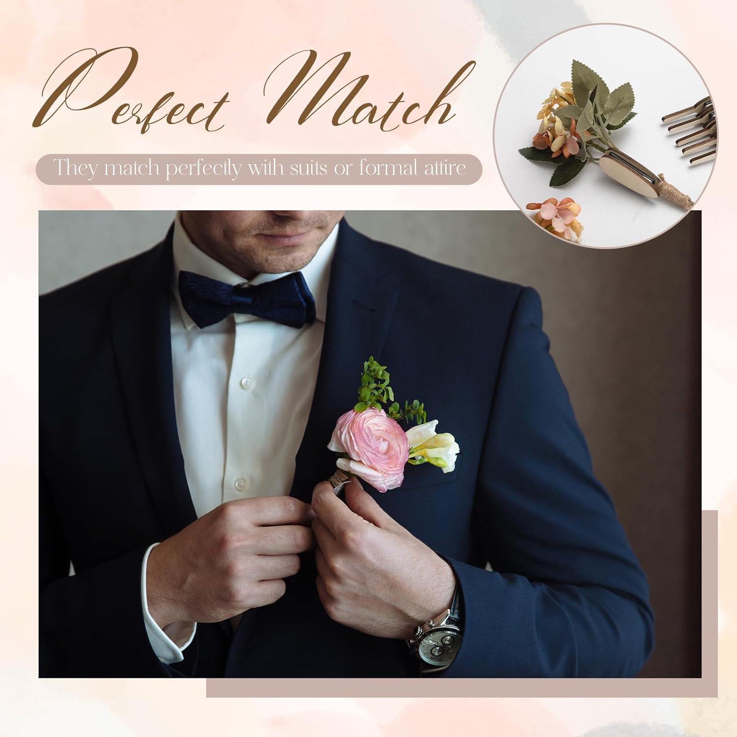 10 Pares de Imanes de Boutonniere Magnéticos de Madera