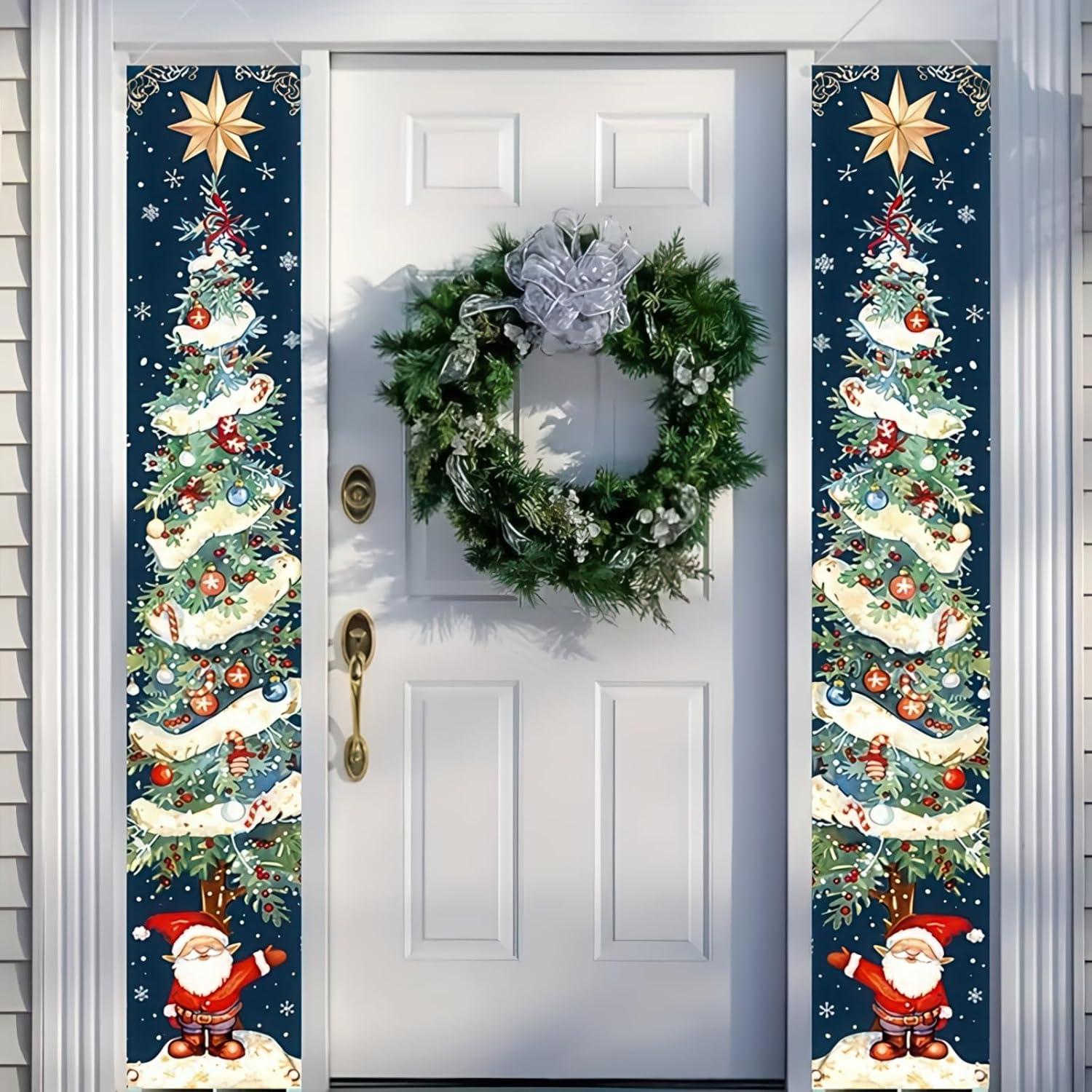 Banner Colgante Feliz Navidad BlissYard 180x30cm Decoración