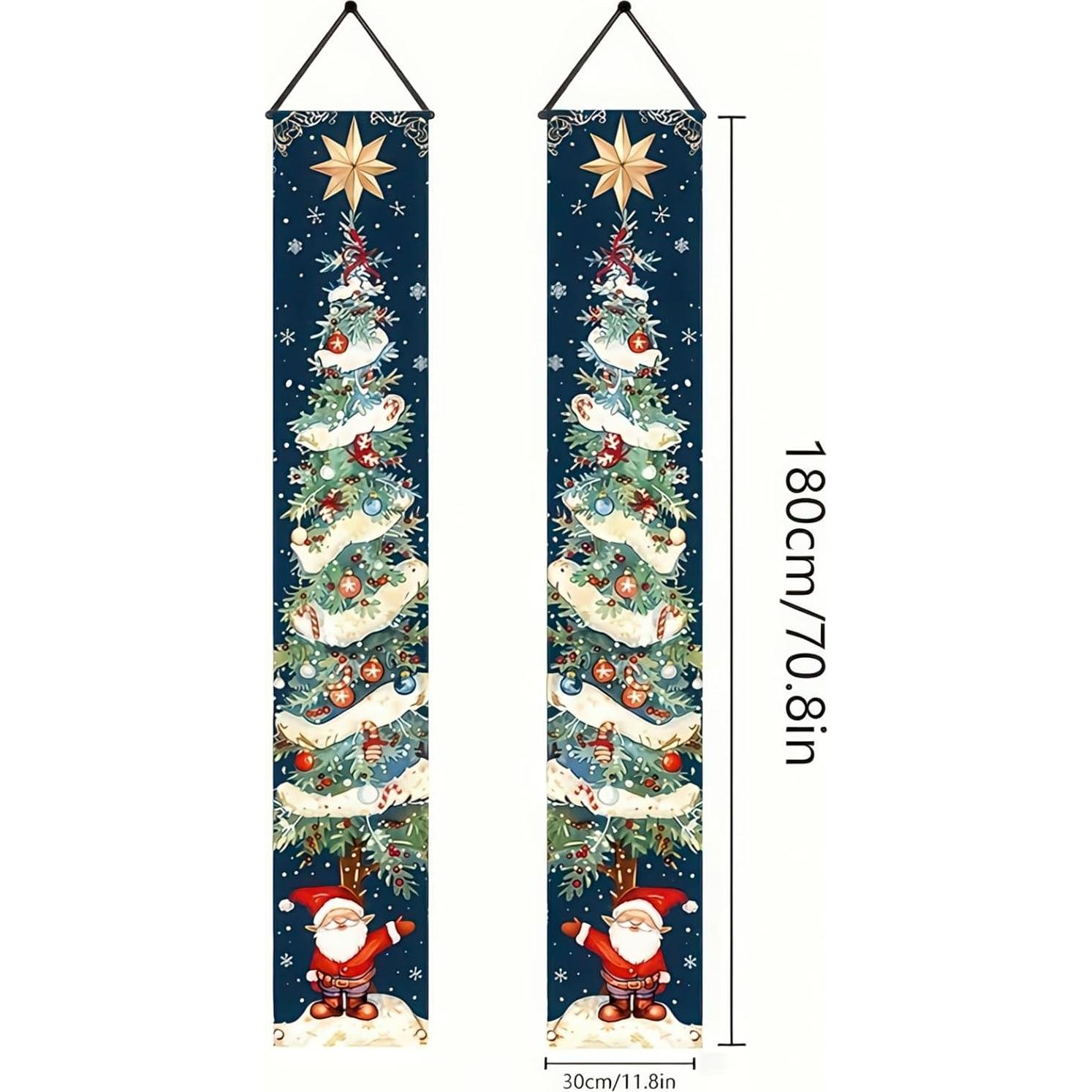 Banner Colgante Feliz Navidad BlissYard 180x30cm Decoración
