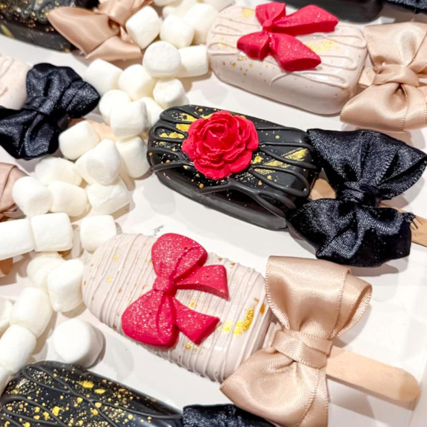 Juego de Moldes de Paletas de Silicona BZIDII 3 Piezas Verde