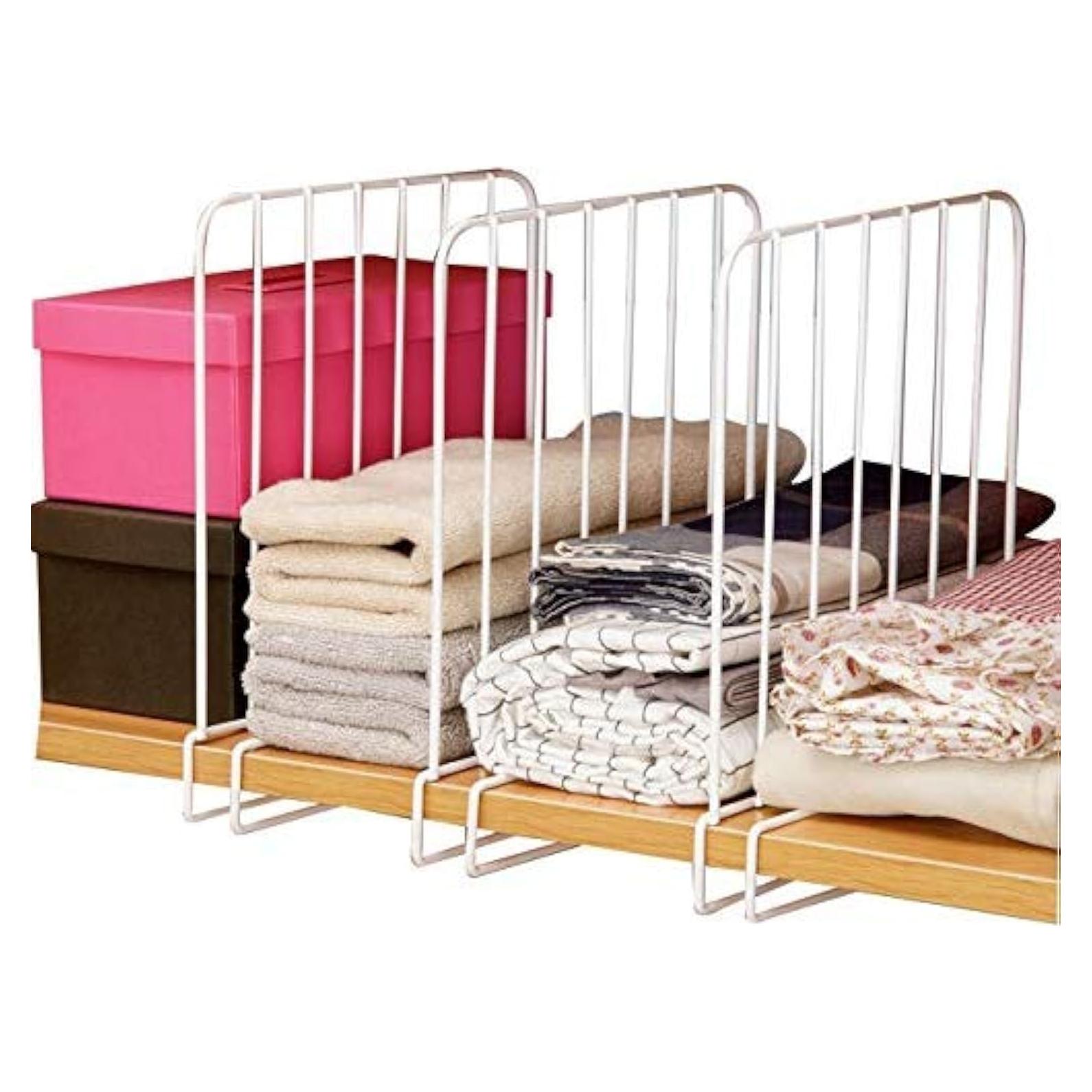 Conjunto de 4 Divisores de Estante Vertical Cq Acrílico 30.5 cm