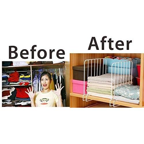 Conjunto de 4 Divisores de Estante Vertical Cq Acrílico 30.5 cm