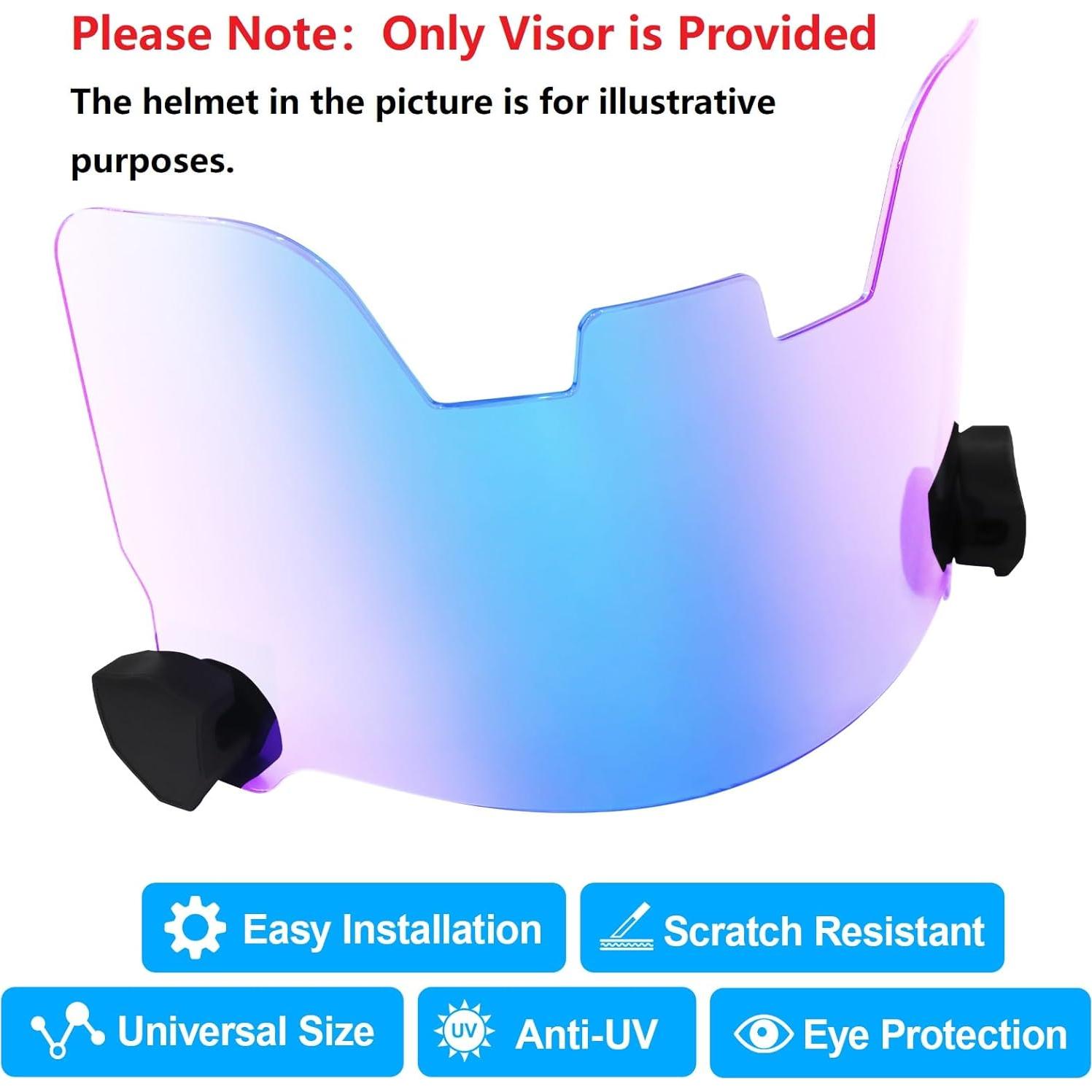 Visera de Fútbol Clara ZAKVOP con Clips - Protección Ocular