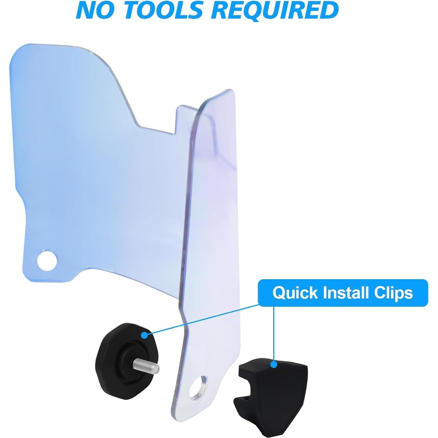 Visera de Fútbol Clara ZAKVOP con Clips - Protección Ocular