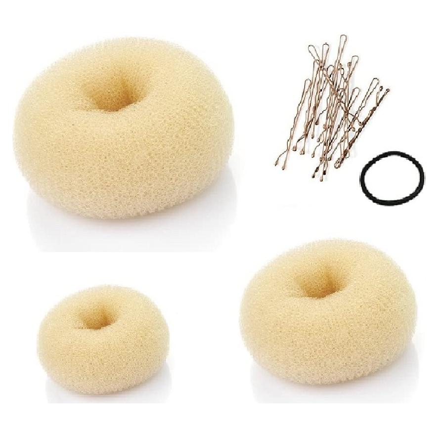 Donut de Cabello 3 Piezas Beaute Galleria Beige HD