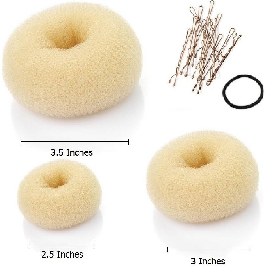Donut de Cabello 3 Piezas Beaute Galleria Beige HD