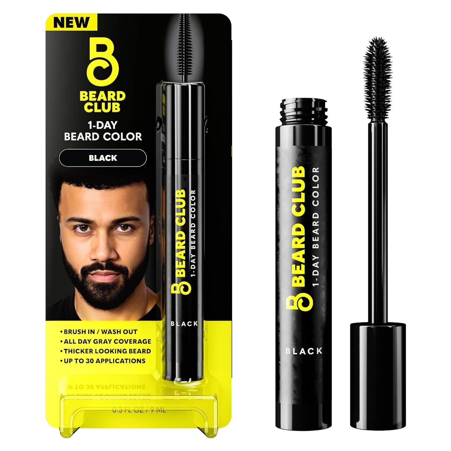 Tinte Temporal para Barba El Club de la Barba - Negro 30 Aplicaciones