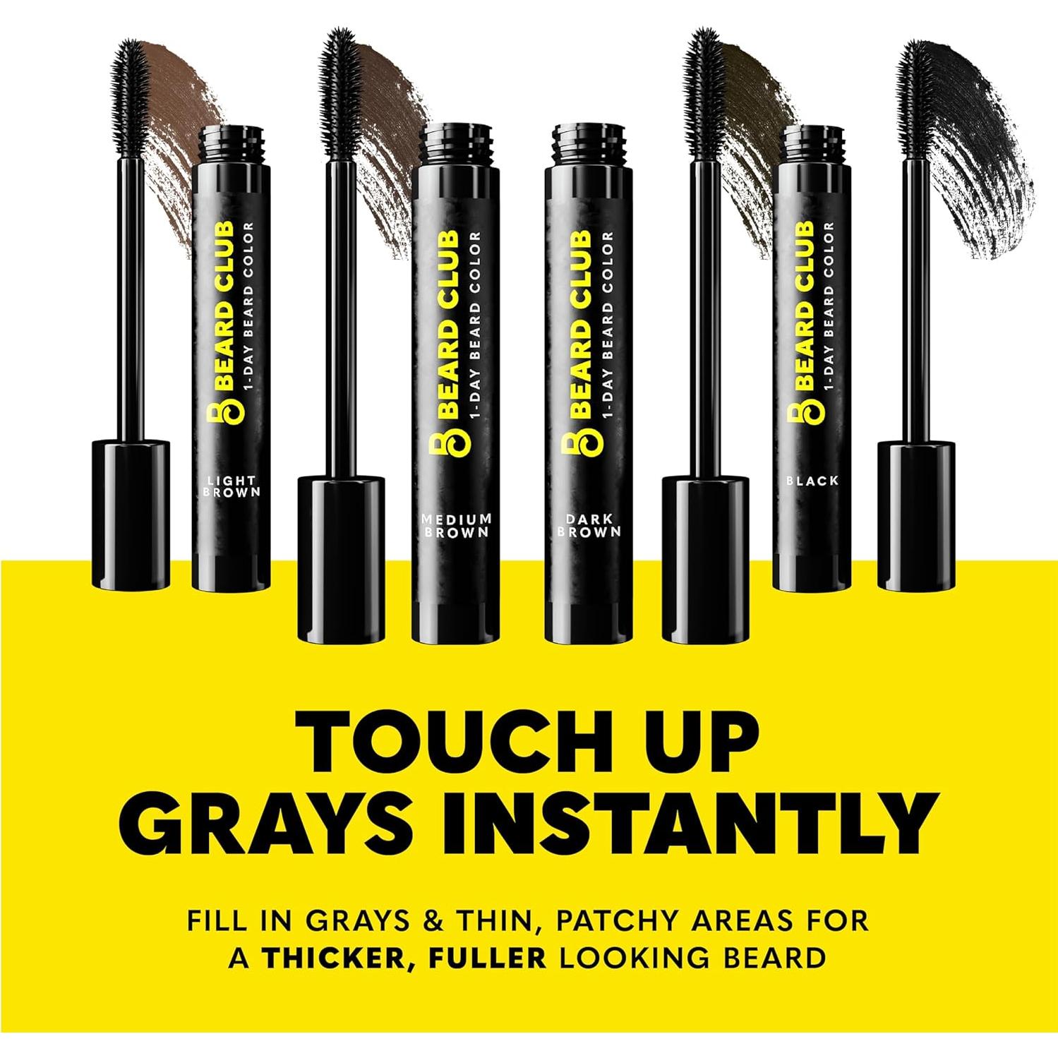 Tinte Temporal para Barba El Club de la Barba - Negro 30 Aplicaciones