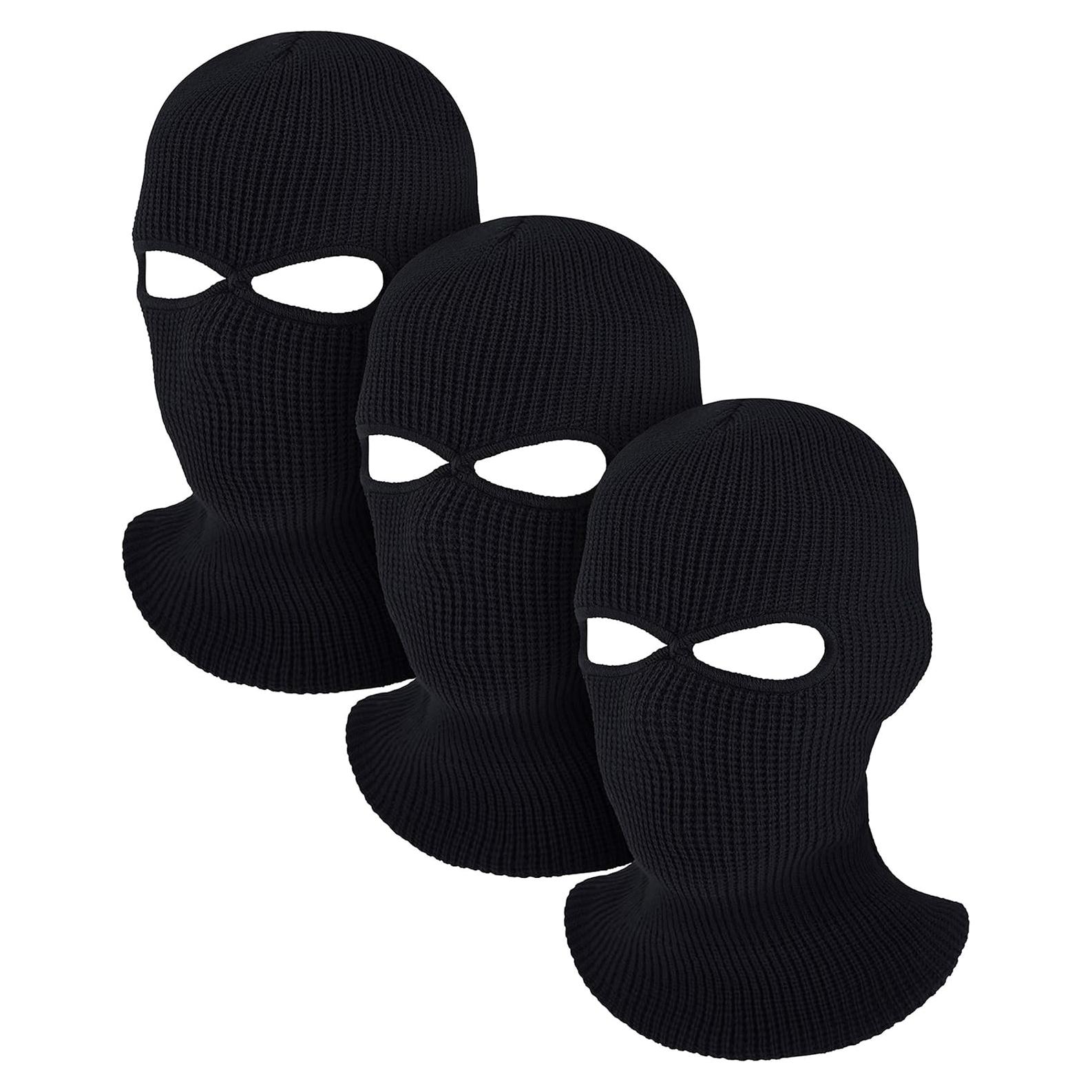 Pack 3 Máscaras de Esquí Tejidas Blulu 2 Agujeros - Invierno