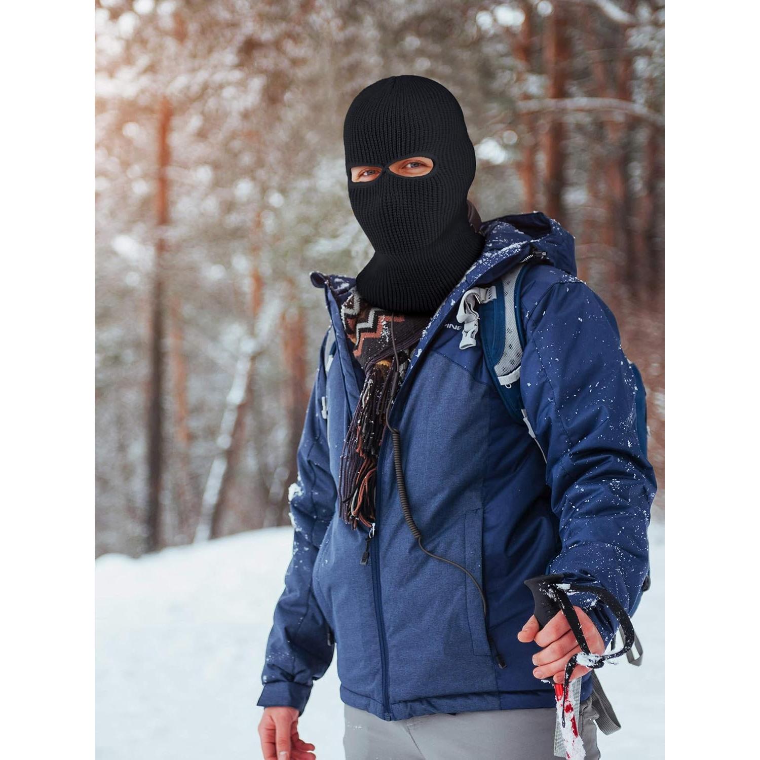 Pack 3 Máscaras de Esquí Tejidas Blulu 2 Agujeros - Invierno