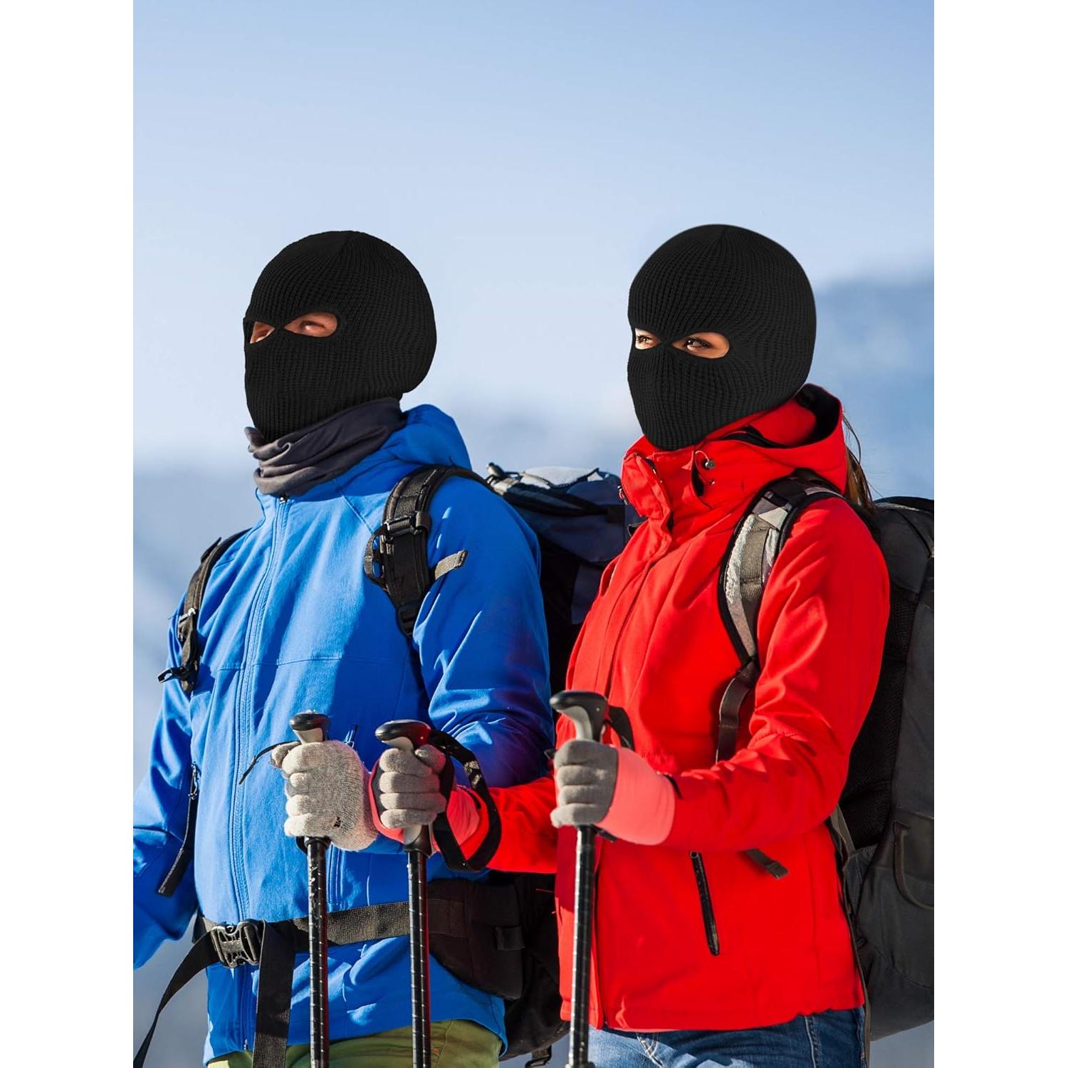 Pack 3 Máscaras de Esquí Tejidas Blulu 2 Agujeros - Invierno