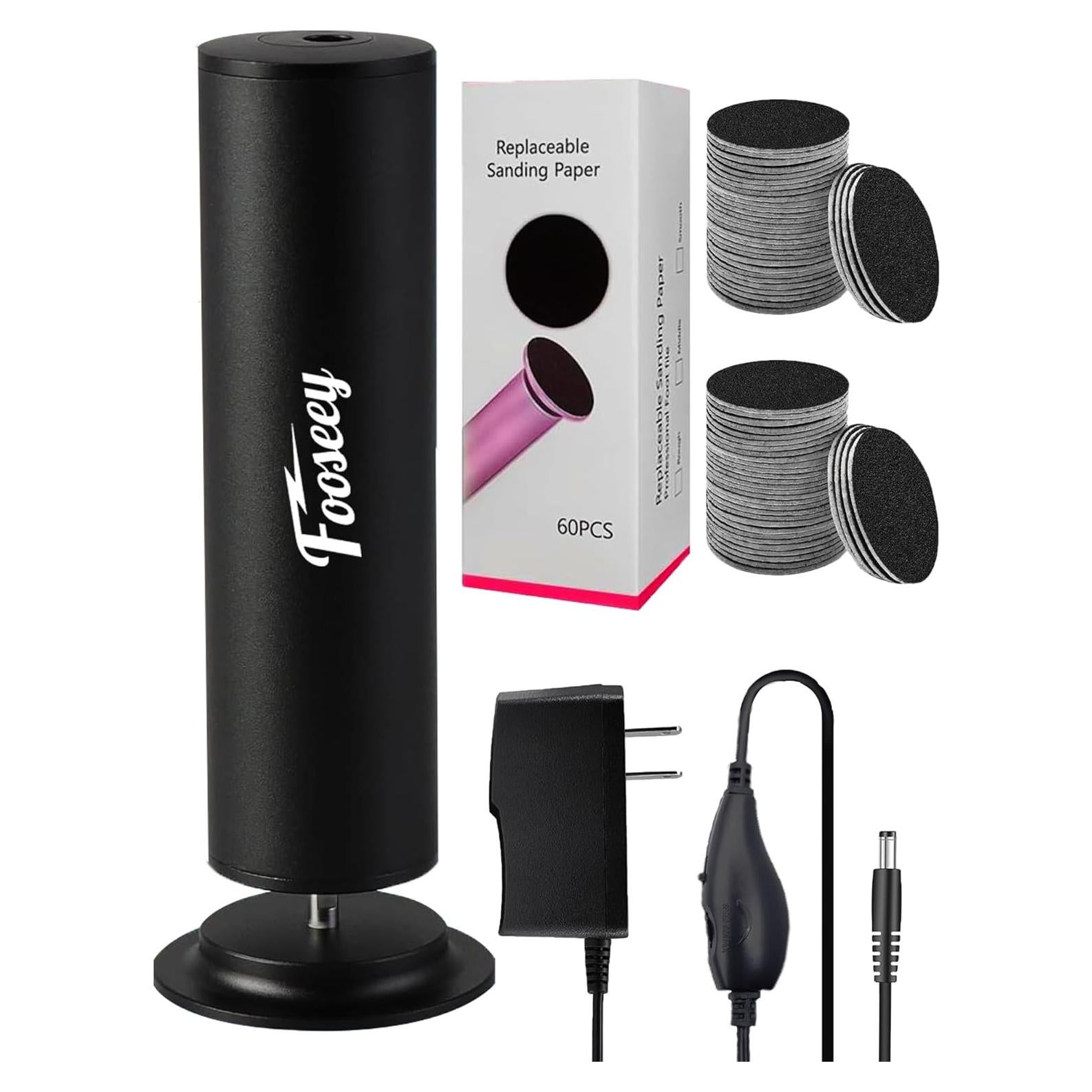 Lima Eléctrica para Pies Dermave Foot Negra con 60 Discos