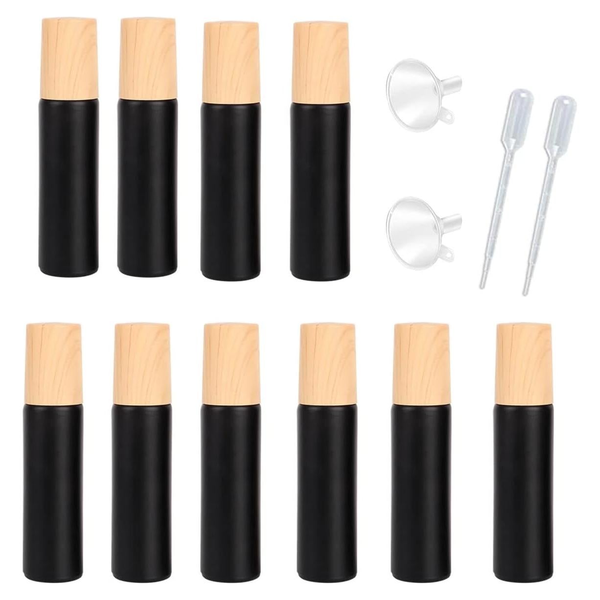 10 Botellas de Vidrio Esmerilado 10ml YORROR para Aceites Esenciales