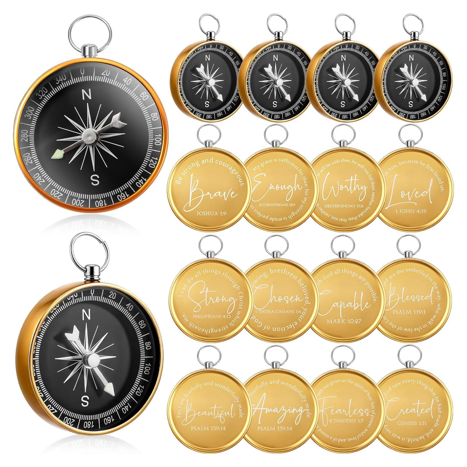 36 Brújulas Religiosas Relaxweex con Versículos Bíblicos