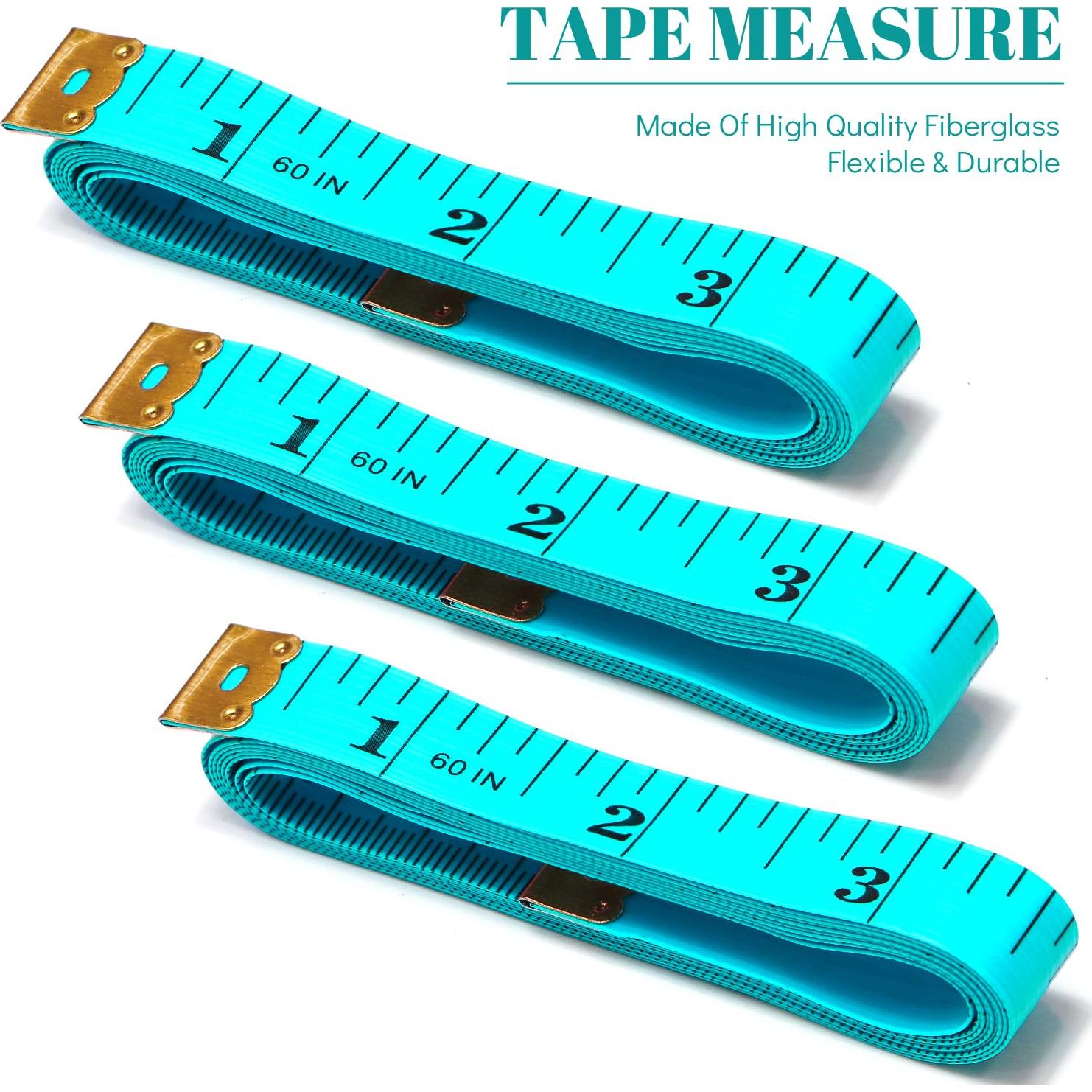 Cinta Métrica Suave MYGBBKITDEC 150 cm Doble Escala Verde 3 Pzas