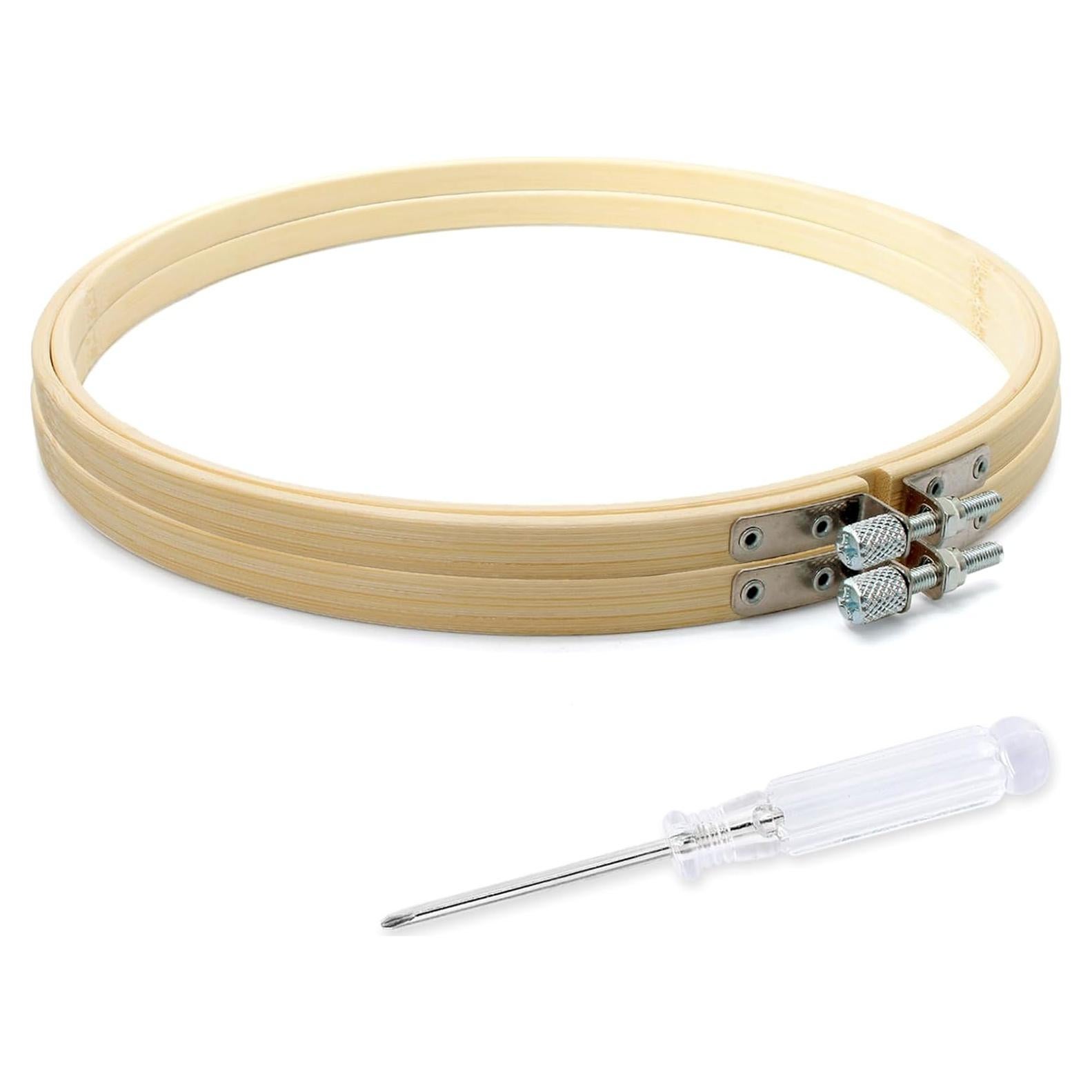 Aros de Bordado de Madera Biaungdo 23 cm - 2 Piezas